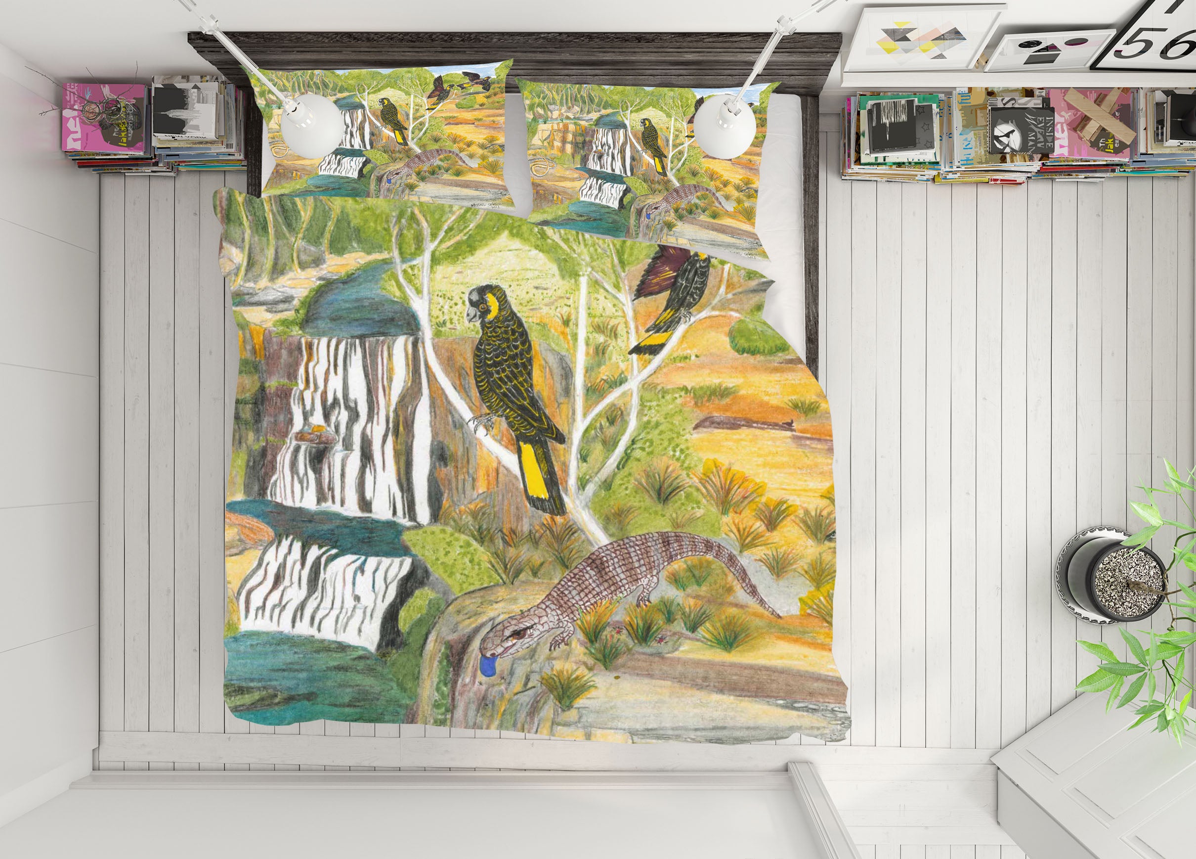 3D Bird House 025 Michael Sewell Bedding Bed Pillowcases Quilt