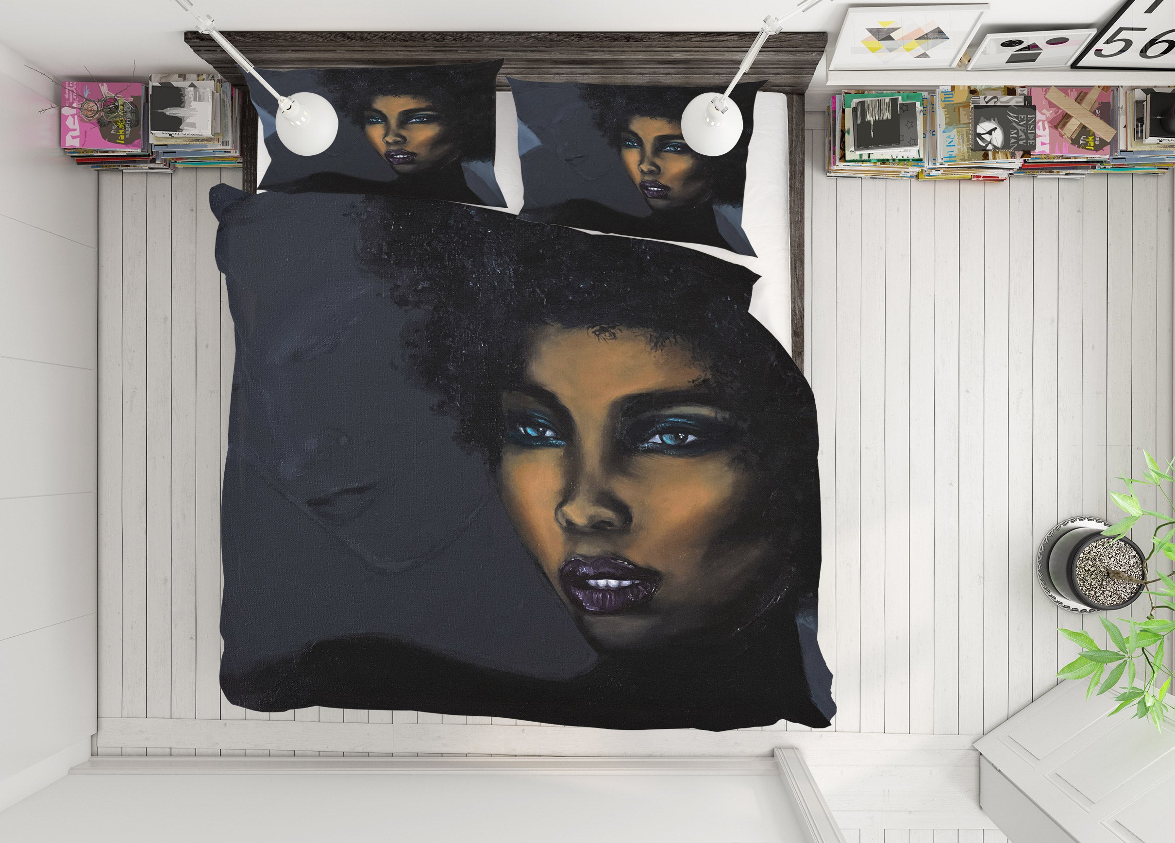 3D Black Woman 9797 Marina Zotova Bedding Bed Pillowcases Quilt