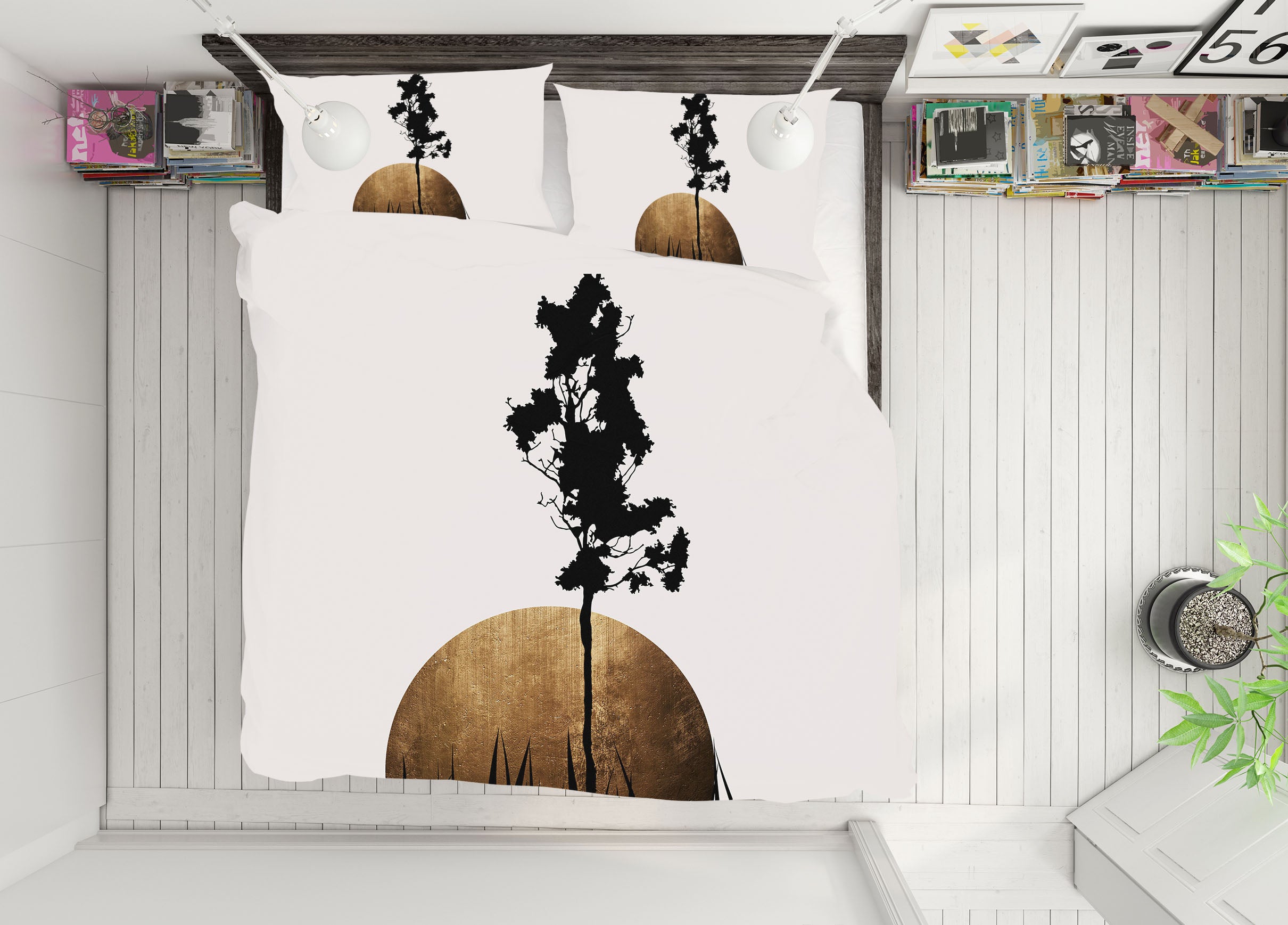 3D Tree Painting 212 Boris Draschoff Bedding Bed Pillowcases Quilt