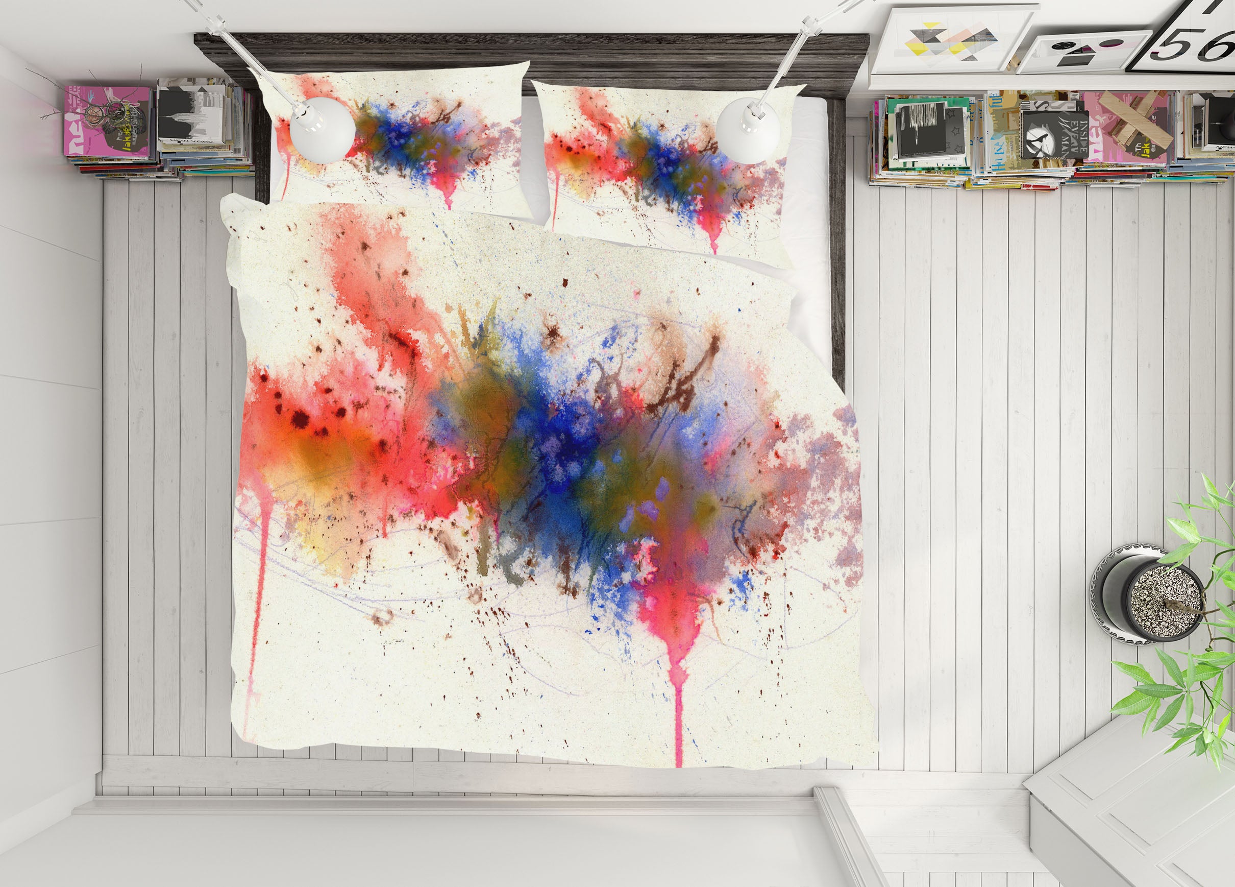 3D Color Splash 2010 Anne Farrall Doyle Bedding Bed Pillowcases Quilt