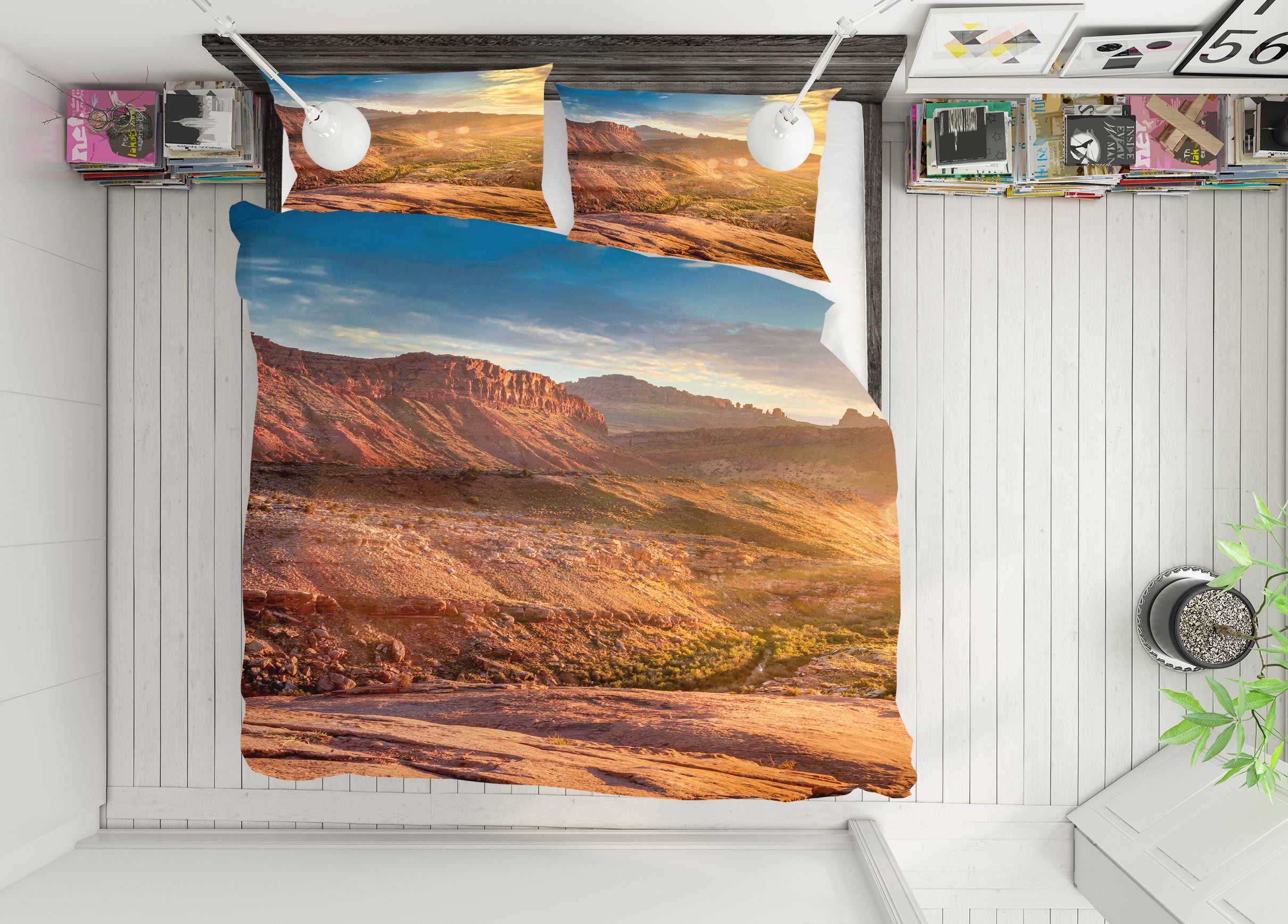 3D Rock Hillside 8506 Beth Sheridan Bedding Bed Pillowcases Quilt