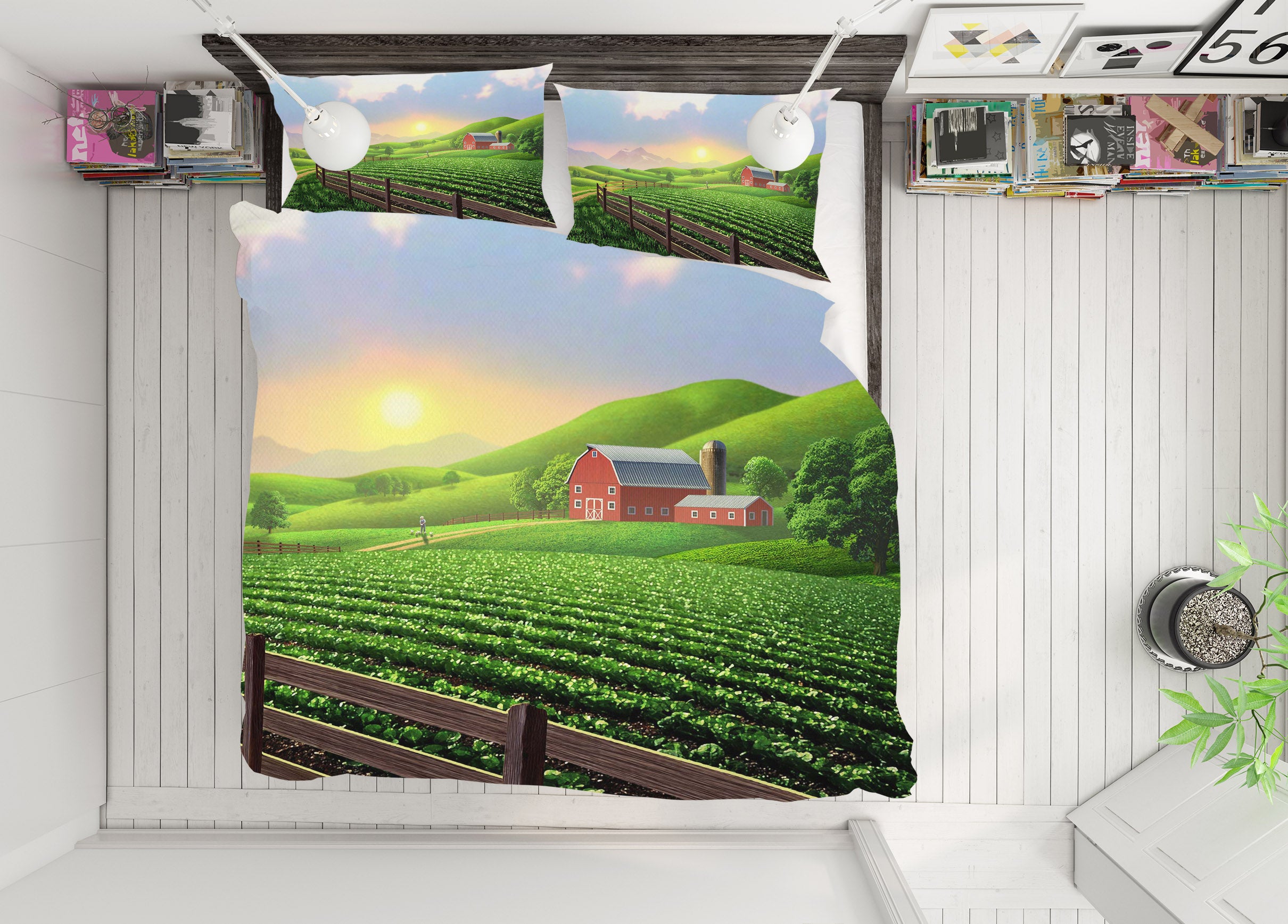 3D Farm 2120 Jerry LoFaro bedding Bed Pillowcases Quilt