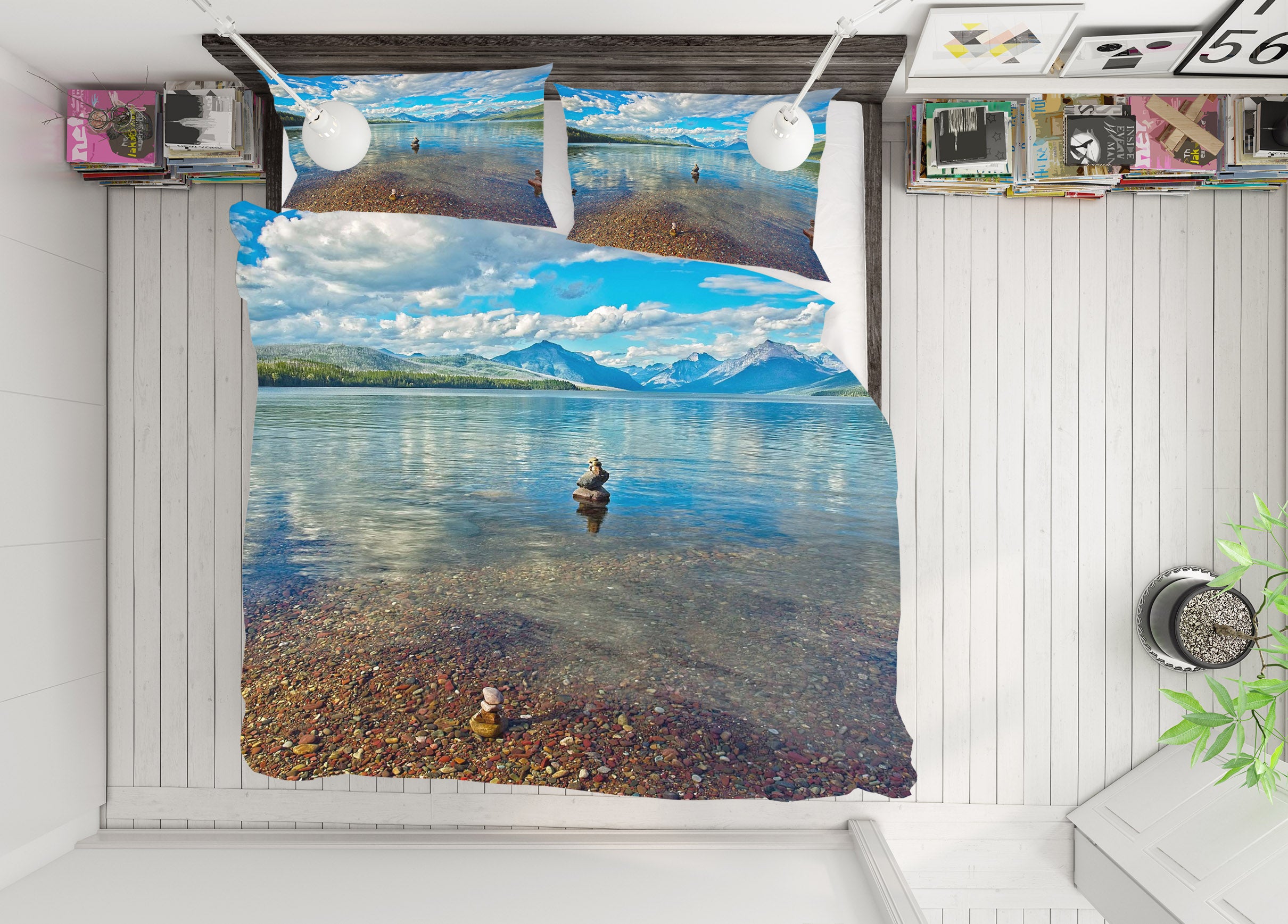 3D Clear Lake 2124 Kathy Barefield Bedding Bed Pillowcases Quilt