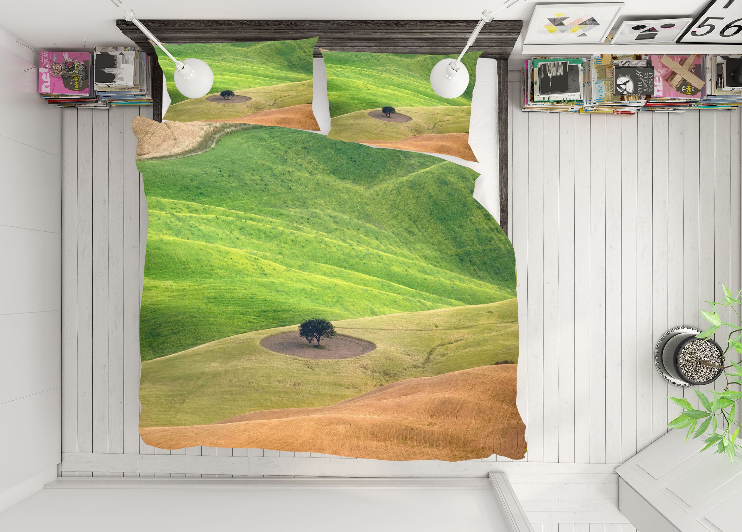 3D Pienza Tuscany 104 Marco Carmassi Bedding Bed Pillowcases Quilt