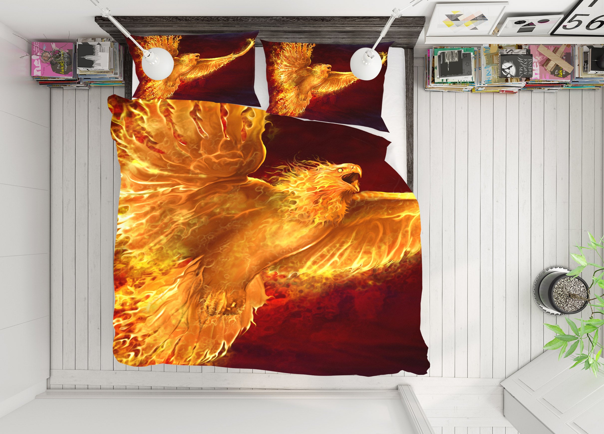 3D Firehawk 4070 Tom Wood Bedding Bed Pillowcases Quilt