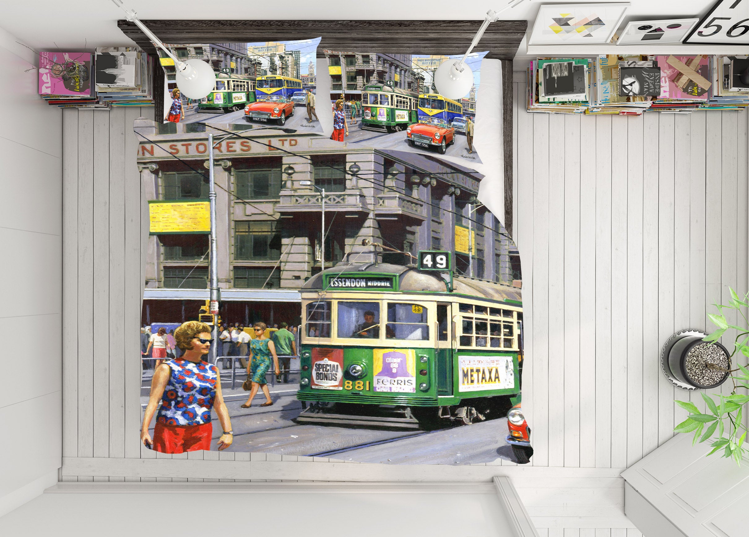 3D Bus Building 12535 Kevin Walsh Bedding Bed Pillowcases Quilt