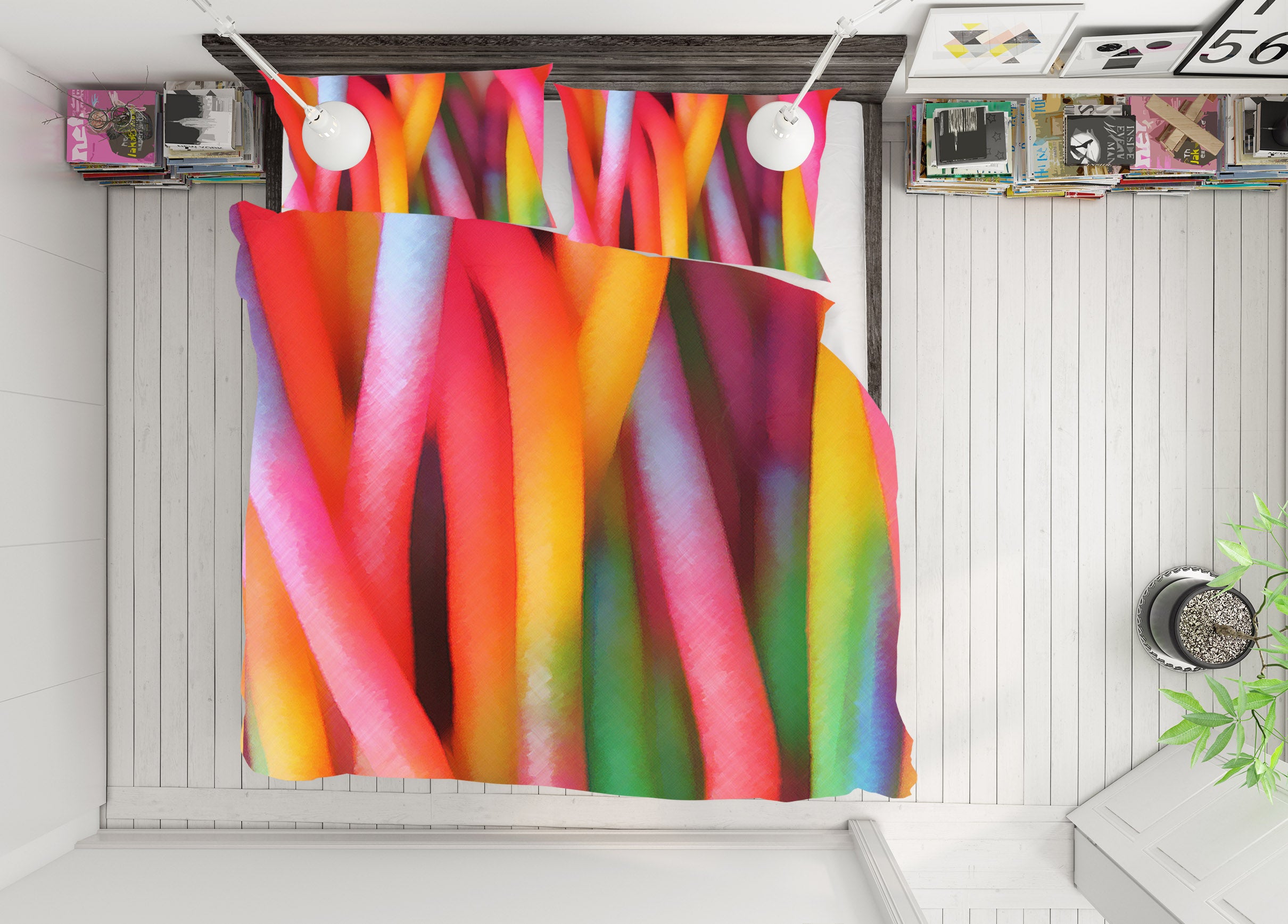 3D Color Bars 70173 Shandra Smith Bedding Bed Pillowcases Quilt