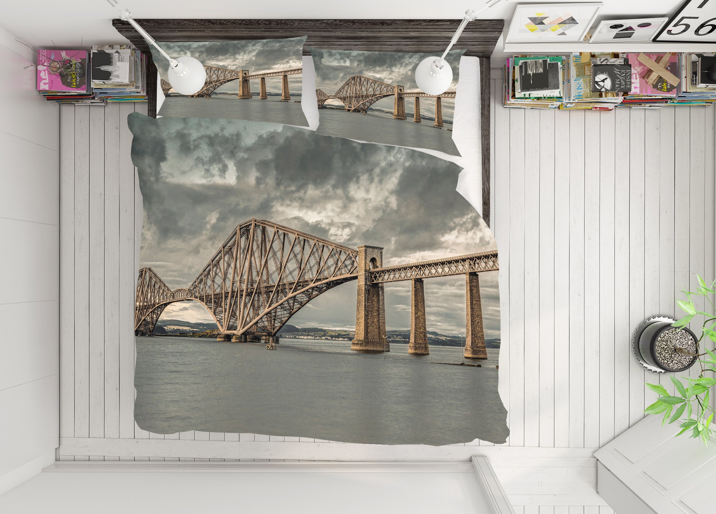 3D Bridge 85173 Assaf Frank Bedding Bed Pillowcases Quilt