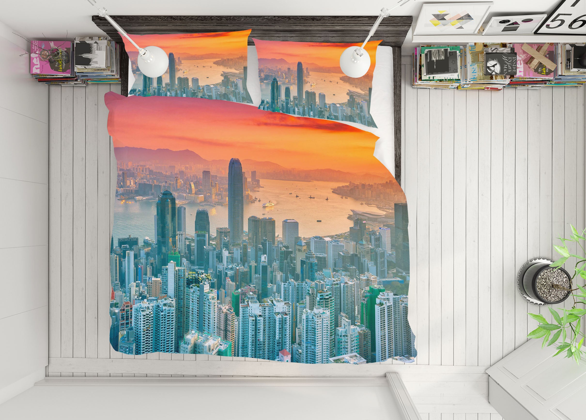 3D Tall Building 2135 Marco Carmassi Bedding Bed Pillowcases Quilt