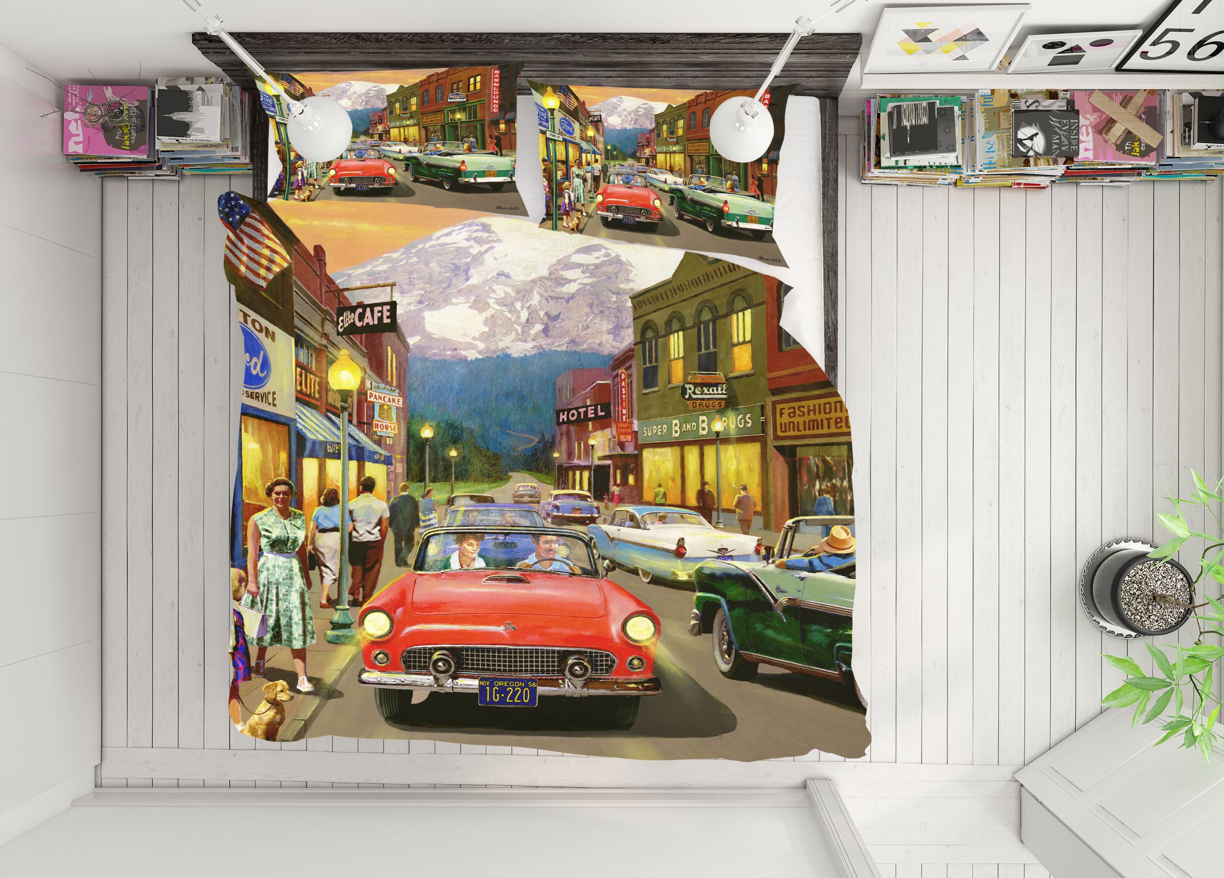 3D Street Color Cars 12540 Kevin Walsh Bedding Bed Pillowcases Quilt