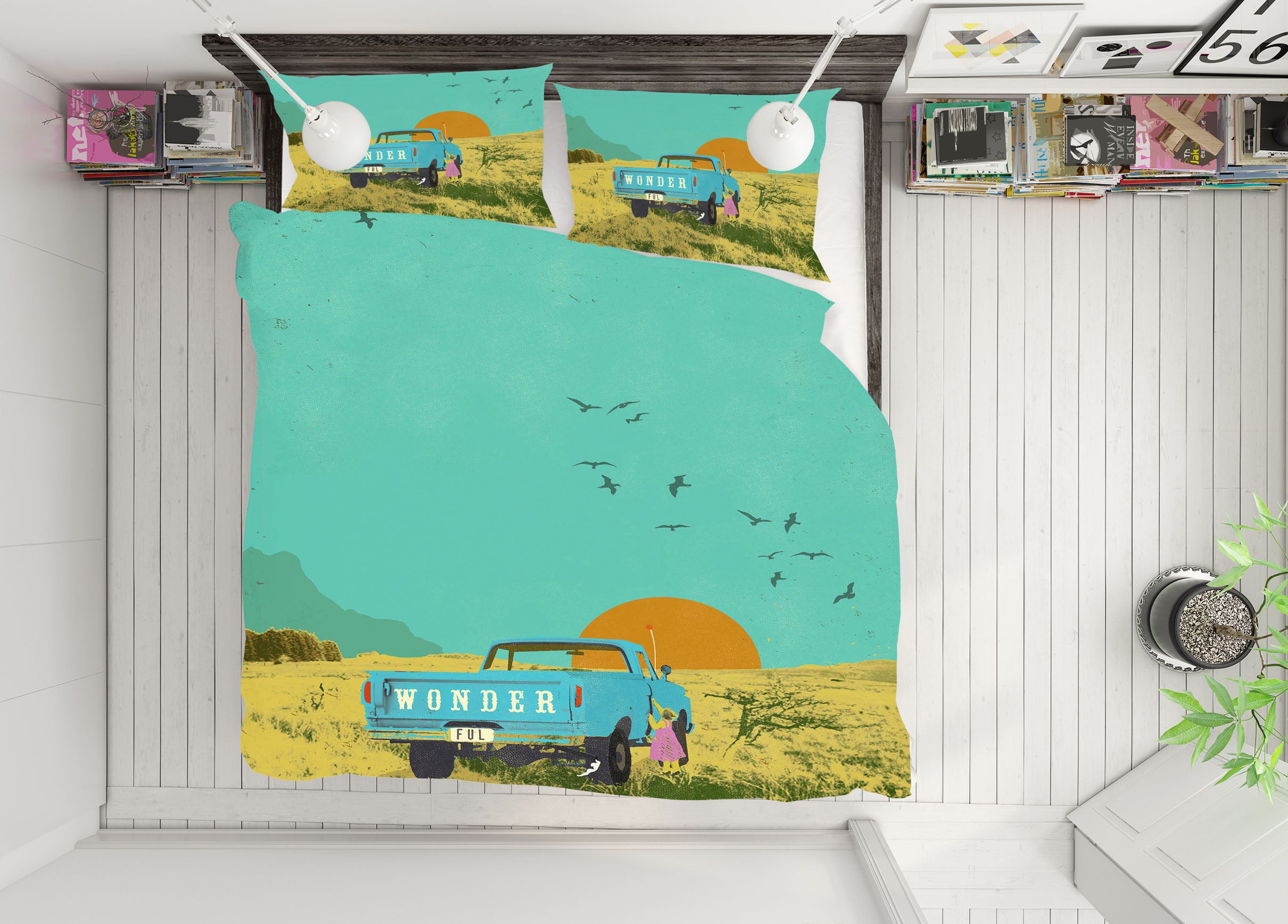 3D Prairie Sunrise 2120 Showdeer Bedding Bed Pillowcases Quilt