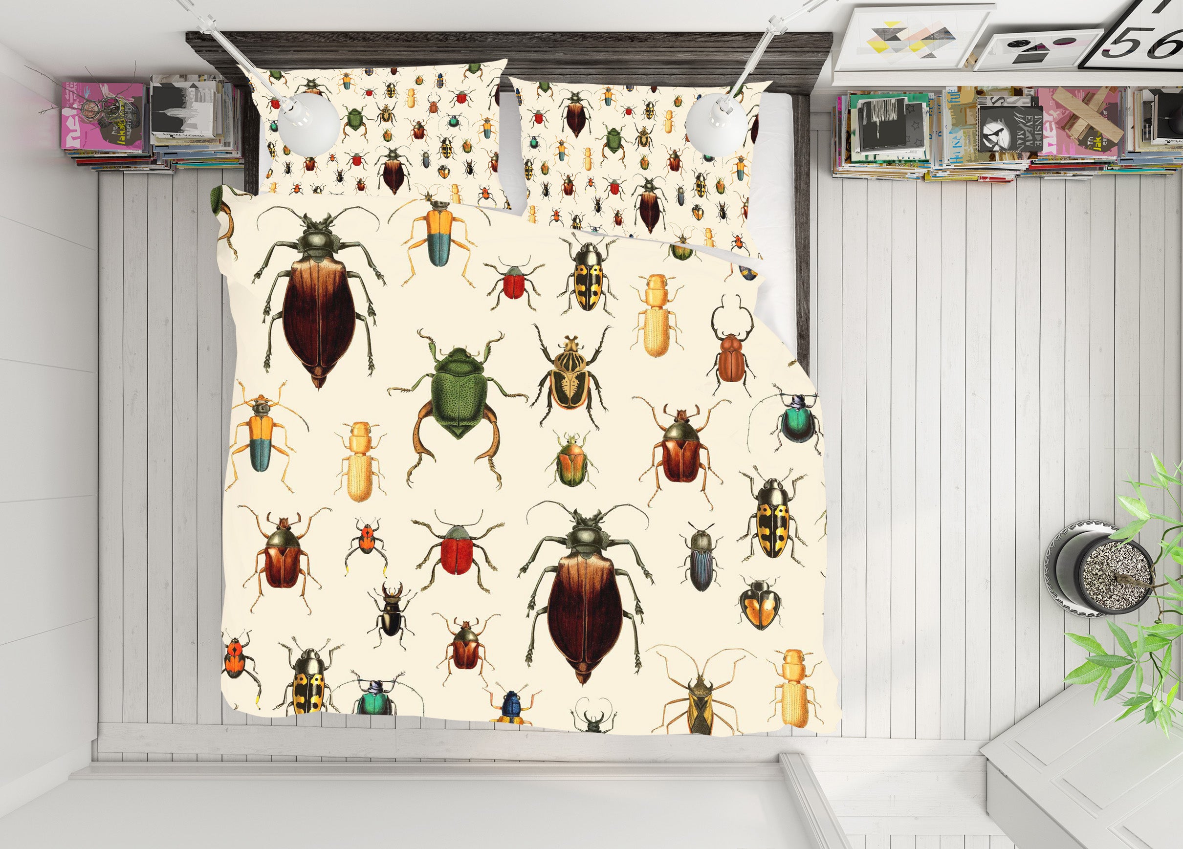 3D Color Insect 149 Uta Naumann Bedding Bed Pillowcases Quilt
