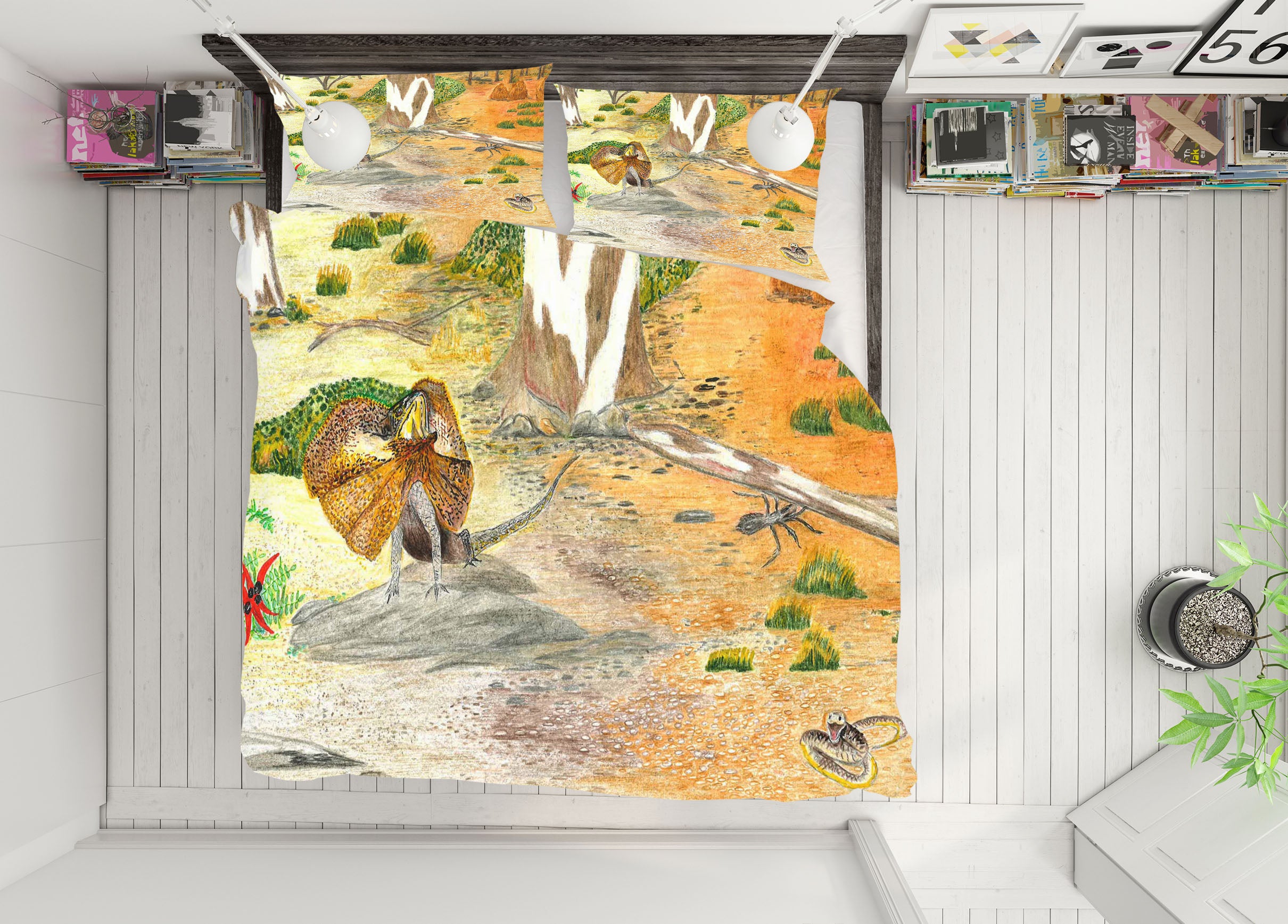 3D Desert Bird 030 Michael Sewell Bedding Bed Pillowcases Quilt