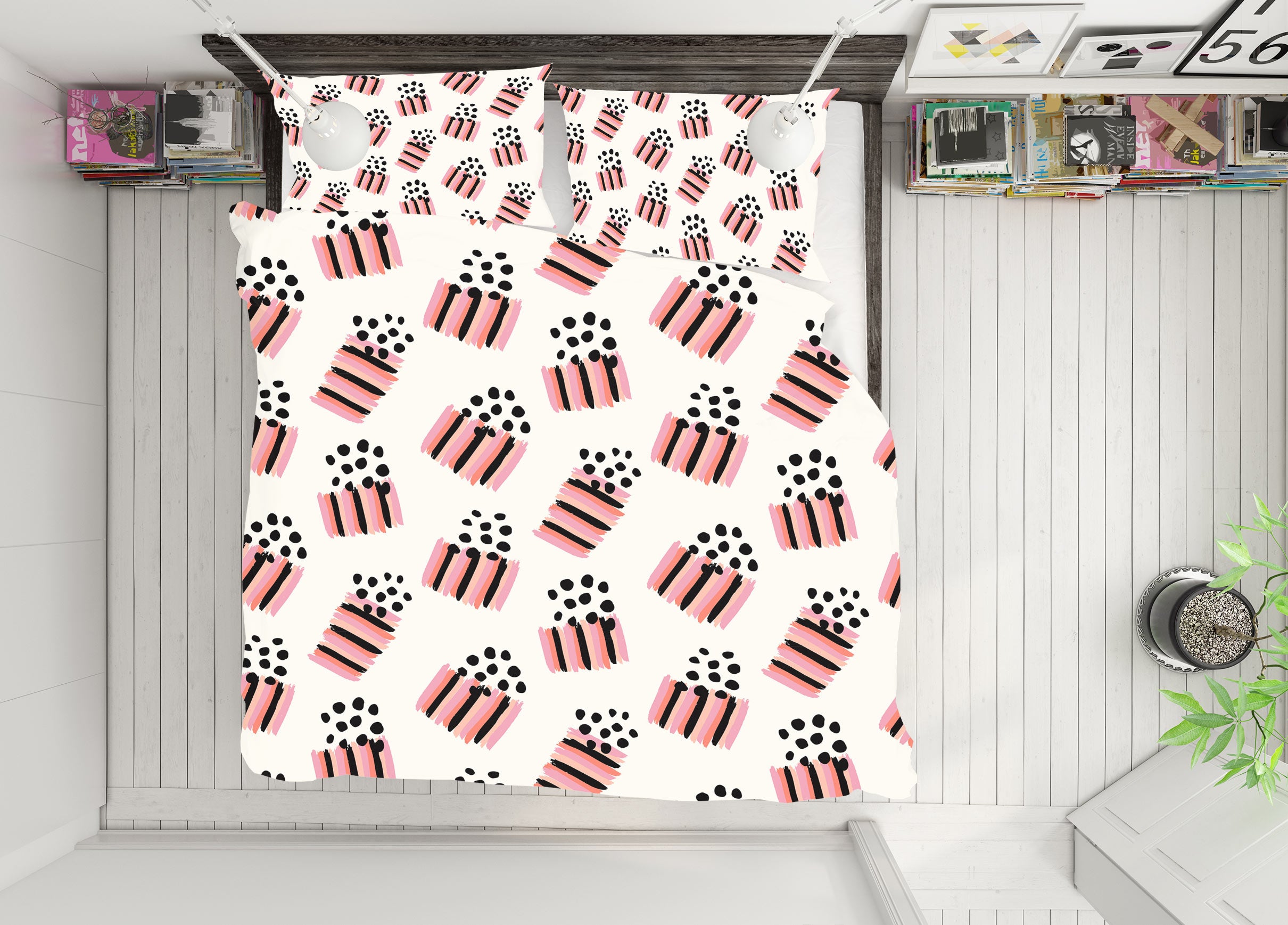 3D Pink Black Pattern 109168 Kashmira Jayaprakash Bedding Bed Pillowcases Quilt