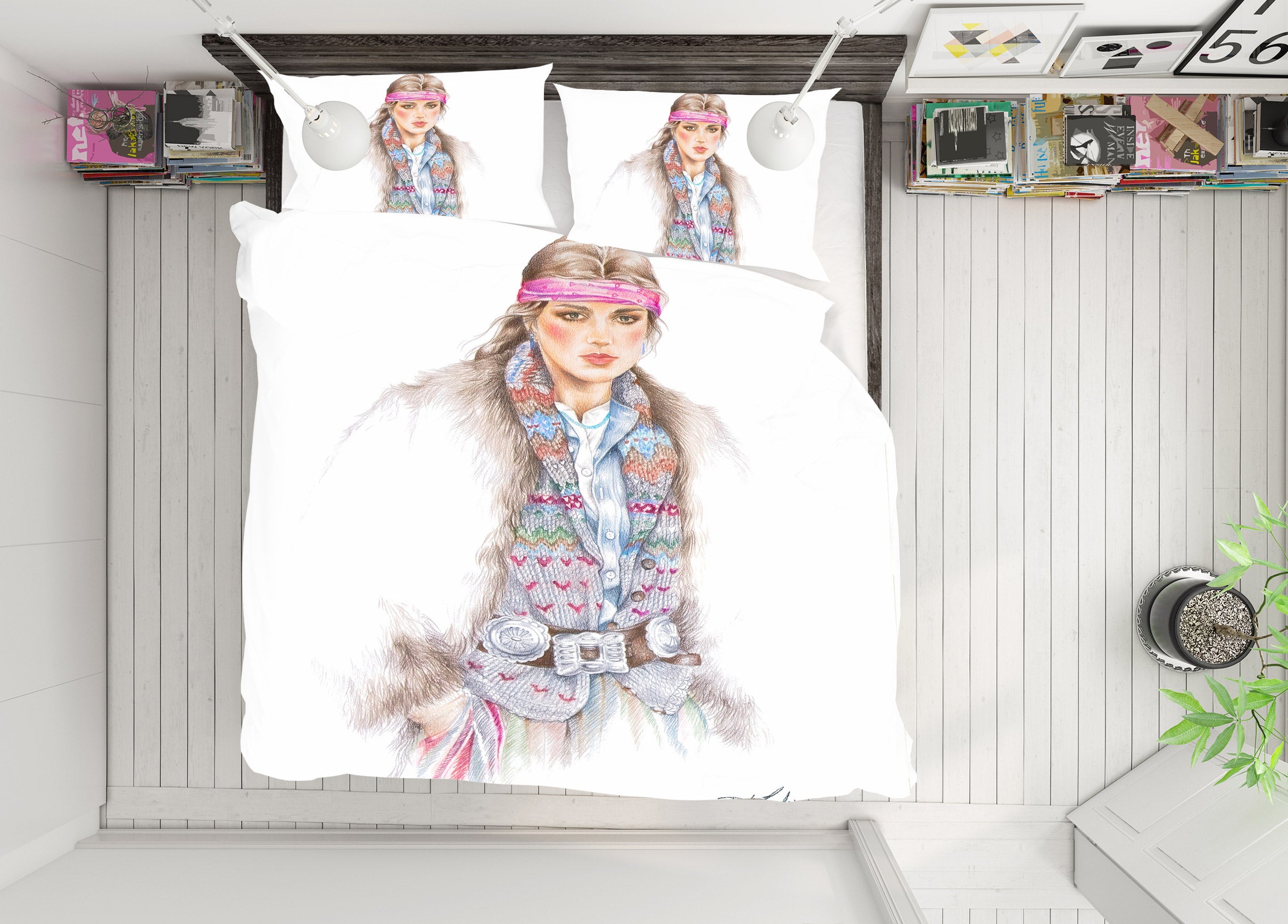 3D Women's Coat 2158 Debi Coules Bedding Bed Pillowcases Quilt