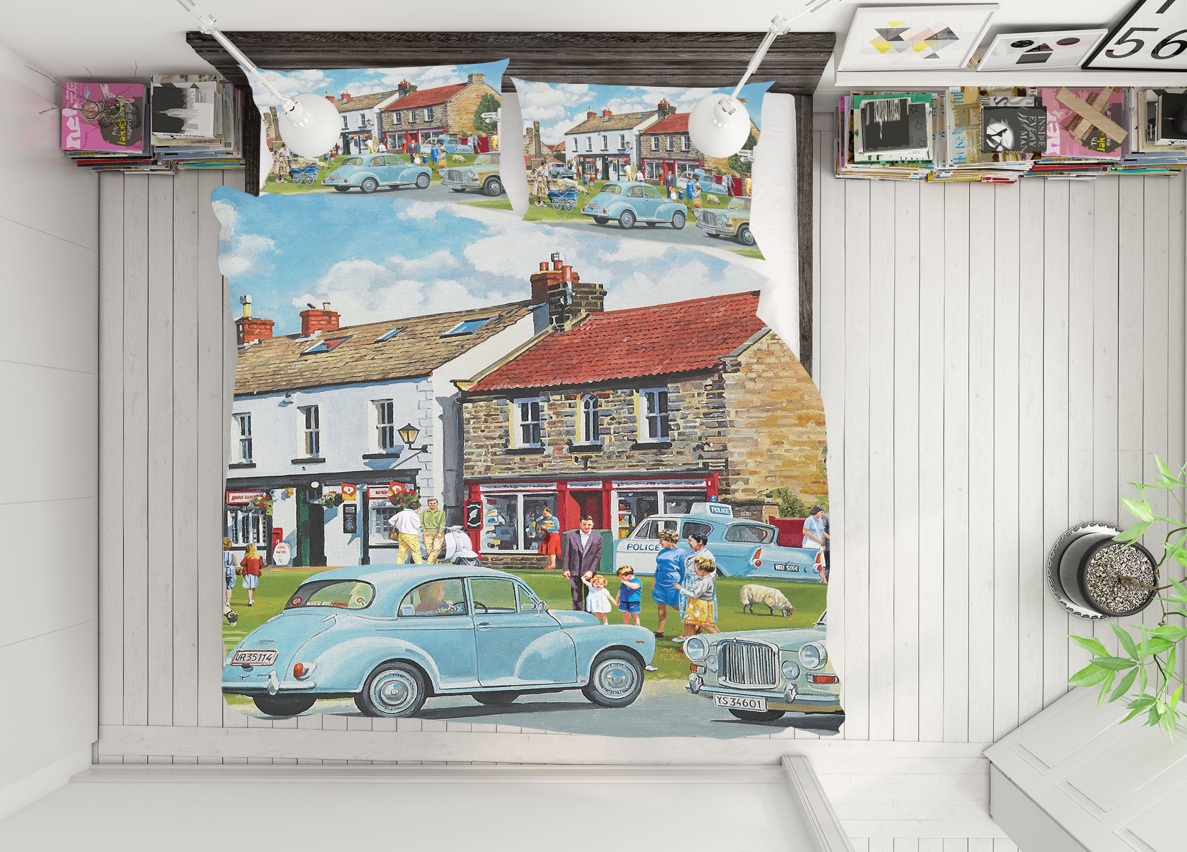 3D Street Houses 8901 Trevor Mitchell bedding Bed Pillowcases Quilt