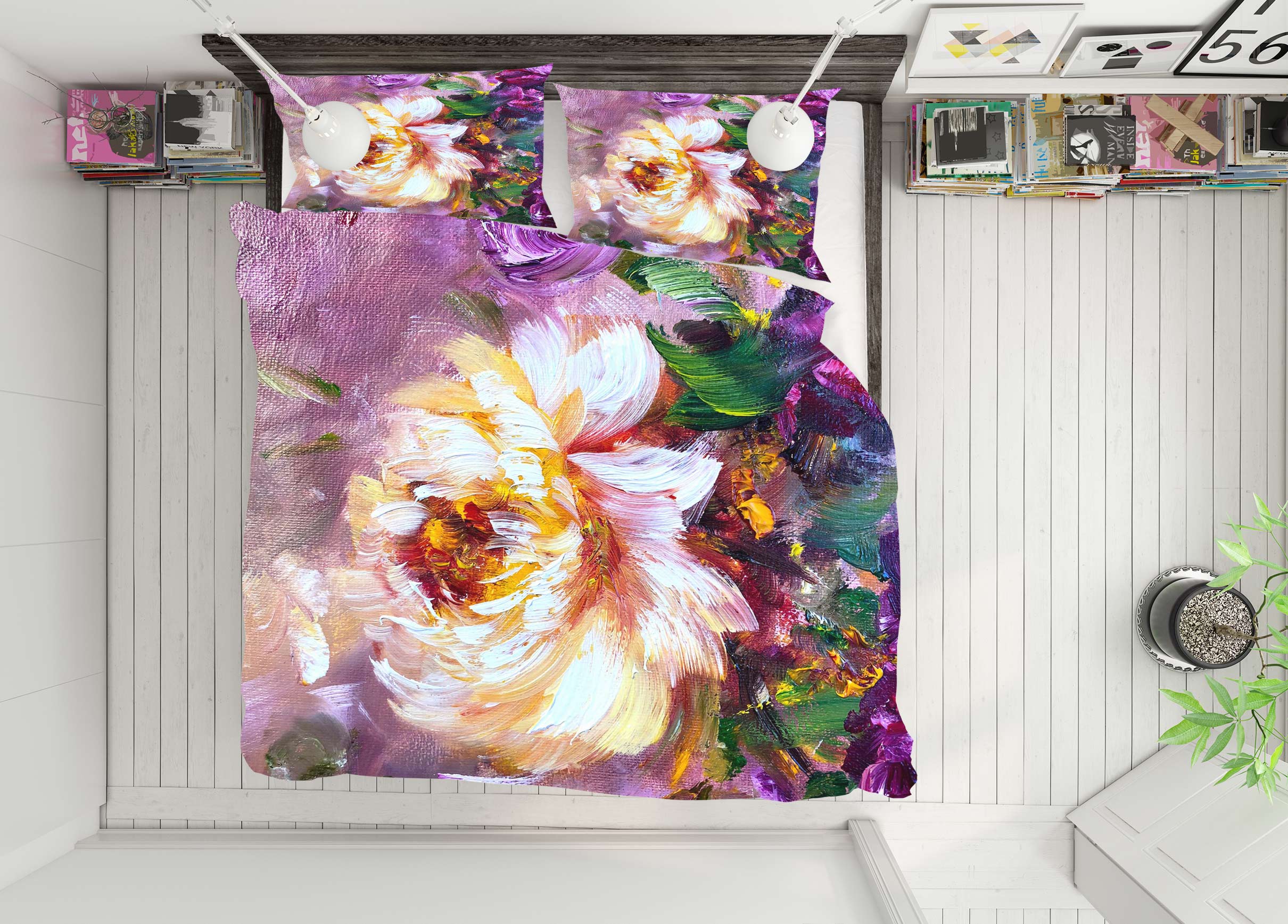 3D Painted Flowers 502 Skromova Marina Bedding Bed Pillowcases Quilt