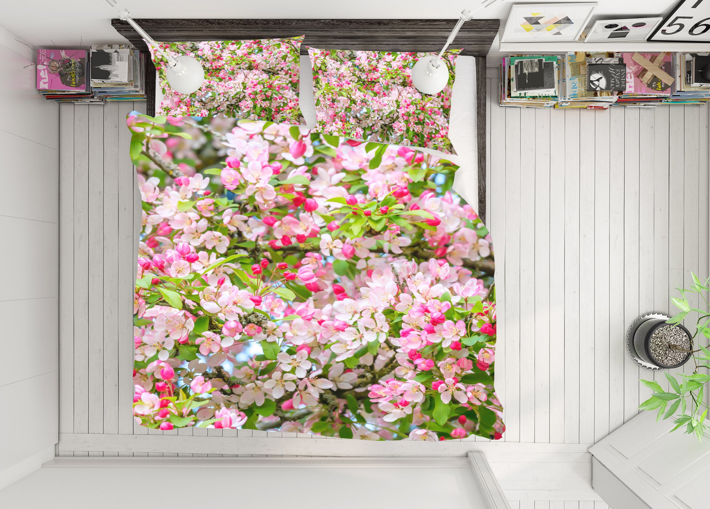 3D Pink Peach Blossom 7179 Assaf Frank Bedding Bed Pillowcases Quilt Cover Duvet Cover