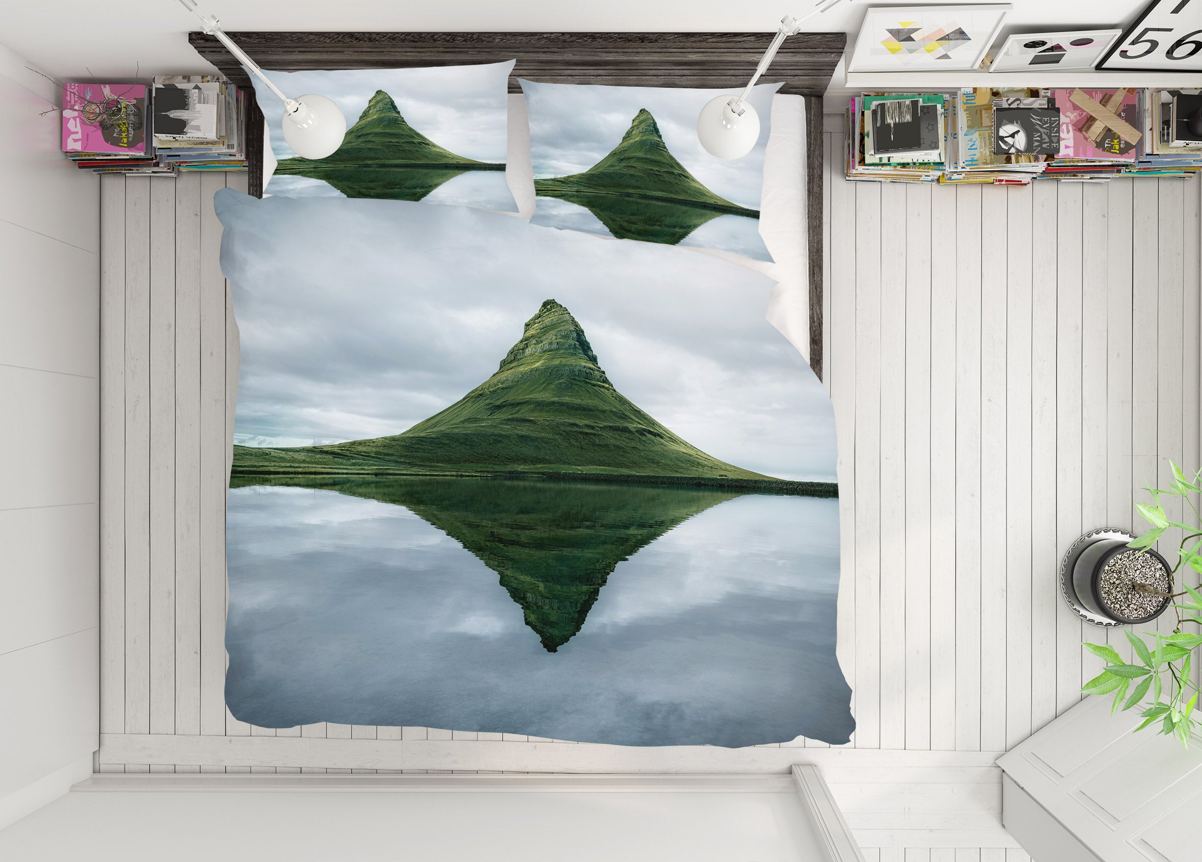 3D Island Hill 074 Marco Carmassi Bedding Bed Pillowcases Quilt