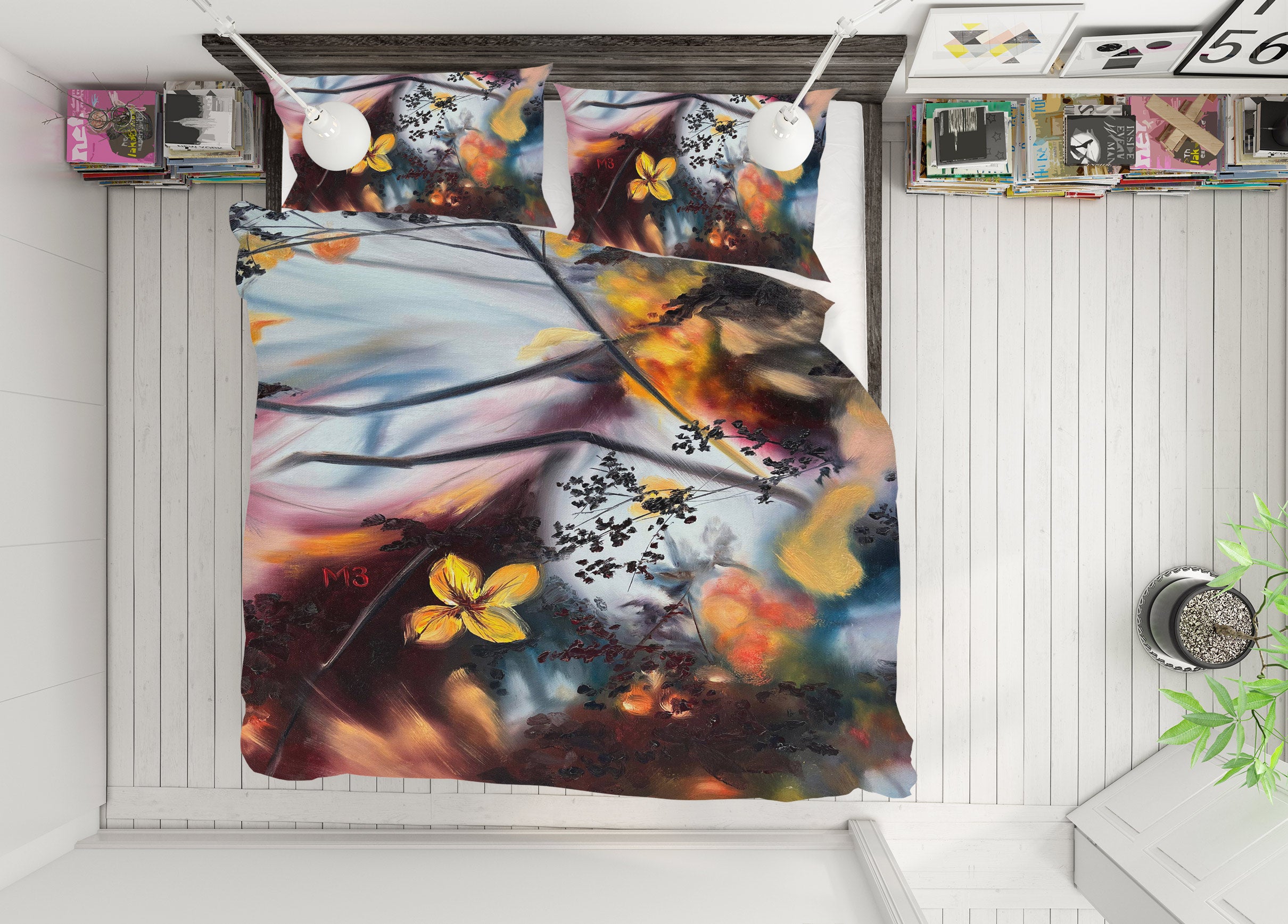 3D Flower Branch 9784 Marina Zotova Bedding Bed Pillowcases Quilt