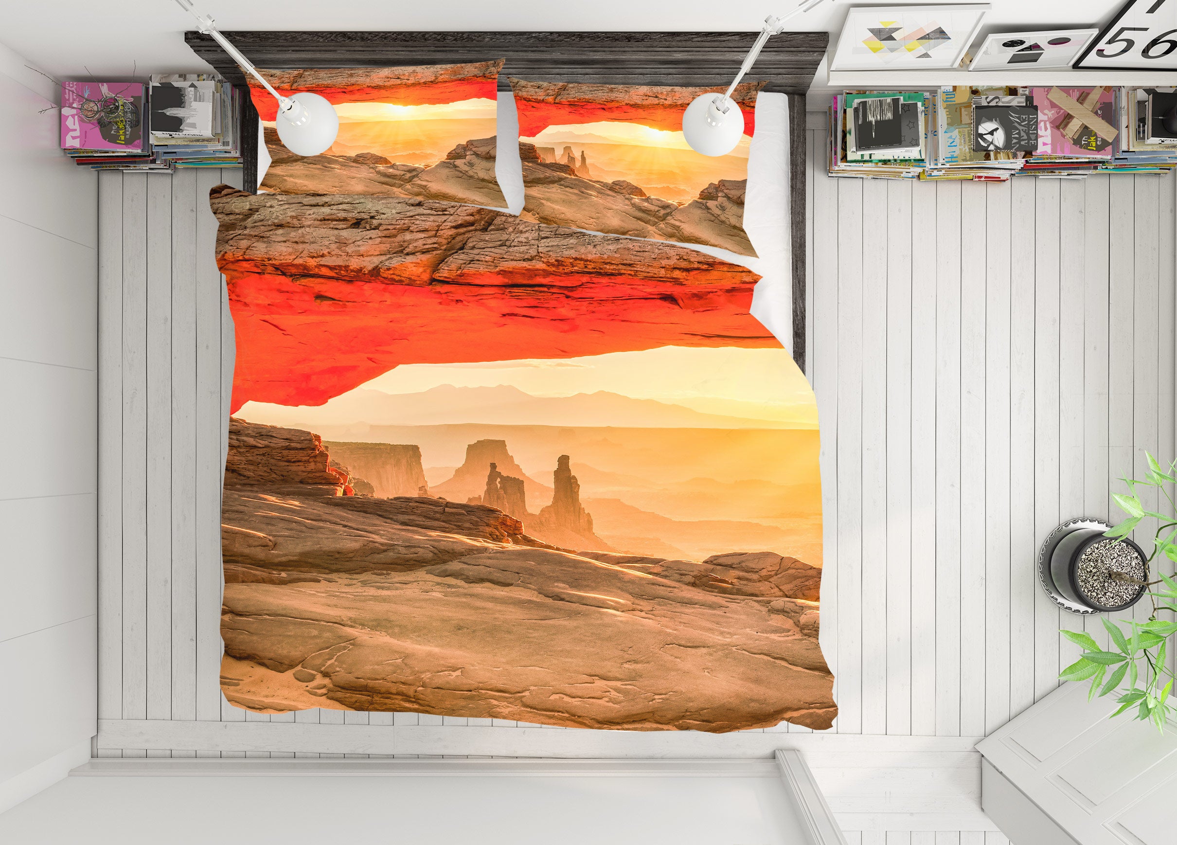3D Rock Hillside 8536 Beth Sheridan Bedding Bed Pillowcases Quilt