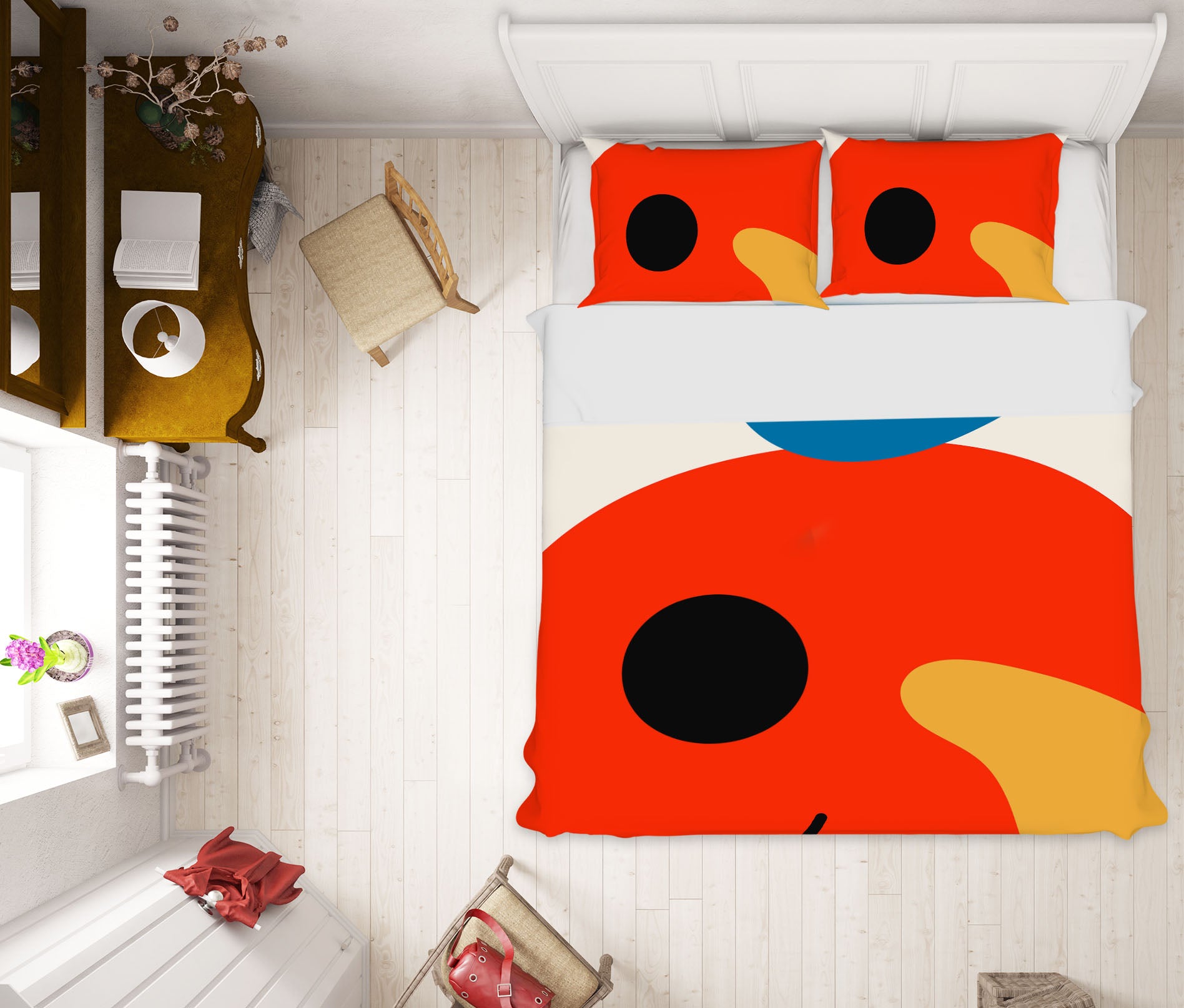 3D Red Fish Pattern 173 Boris Draschoff Bedding Bed Pillowcases Quilt