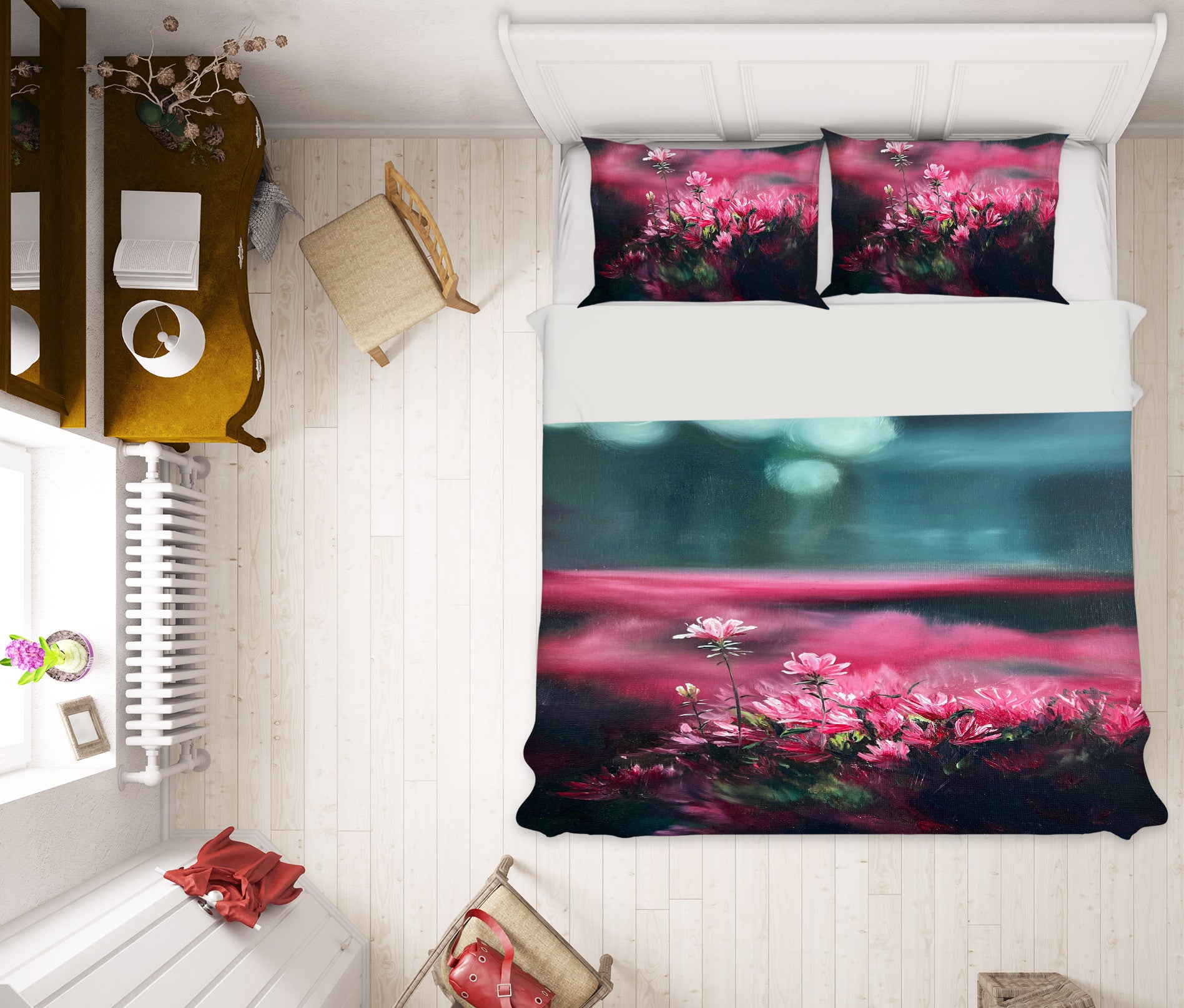 3D Pink Flower 9782 Marina Zotova Bedding Bed Pillowcases Quilt