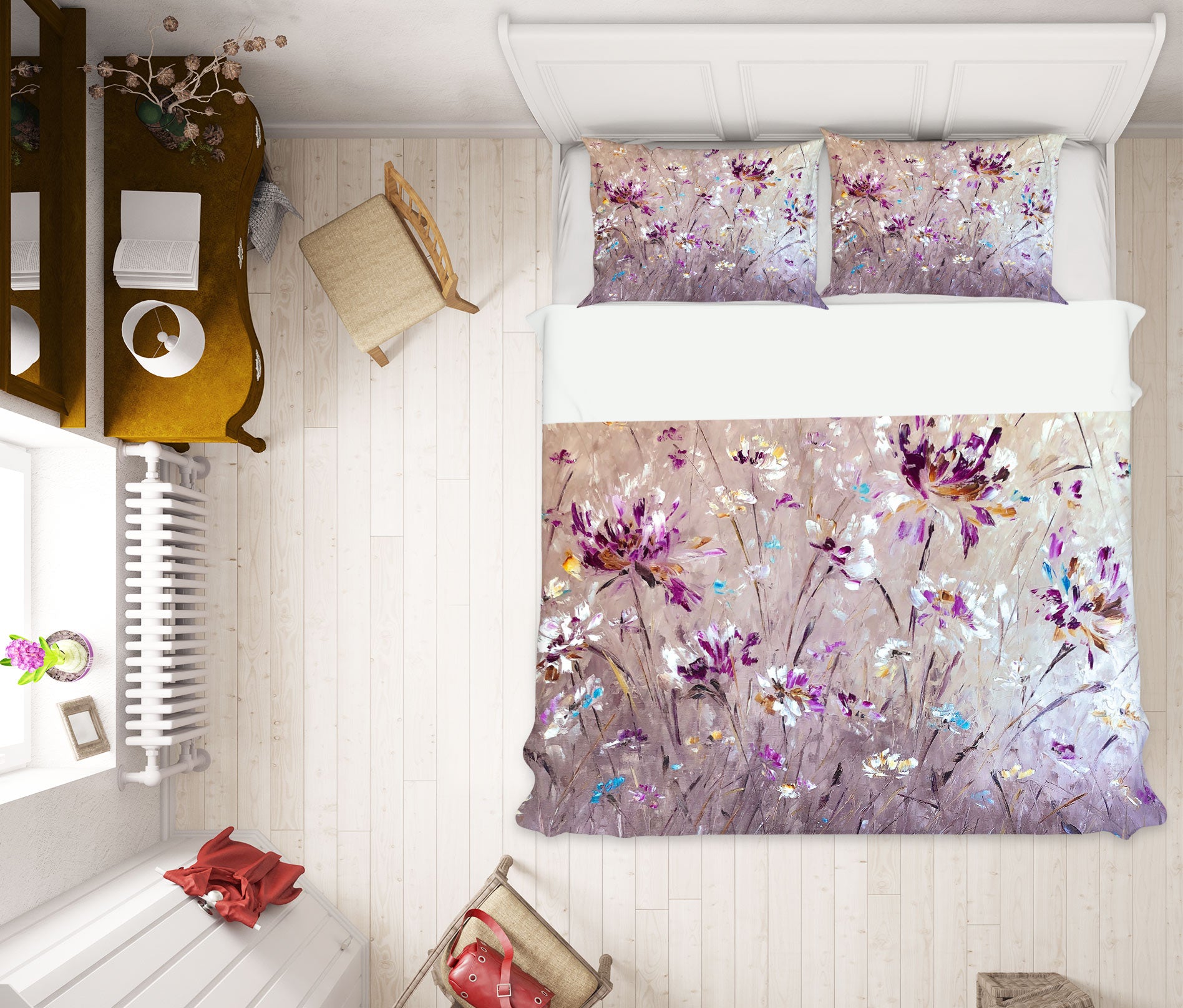 3D Cute Wildflowers 500 Skromova Marina Bedding Bed Pillowcases Quilt