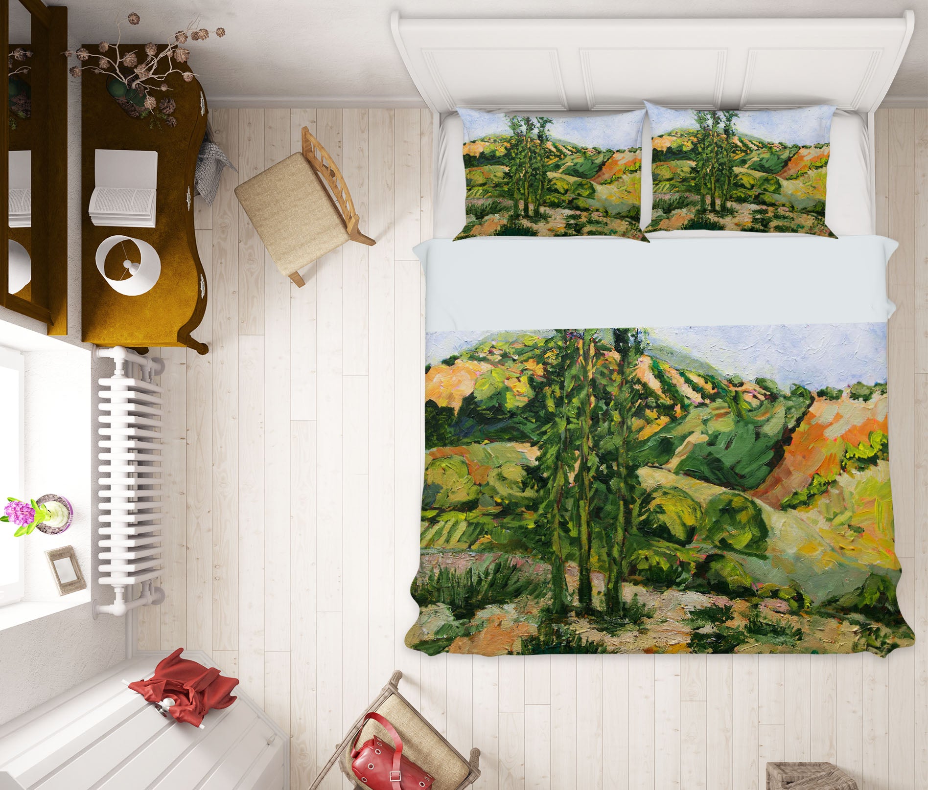 3D Mountain Tree 1141 Allan P. Friedlander Bedding Bed Pillowcases Quilt