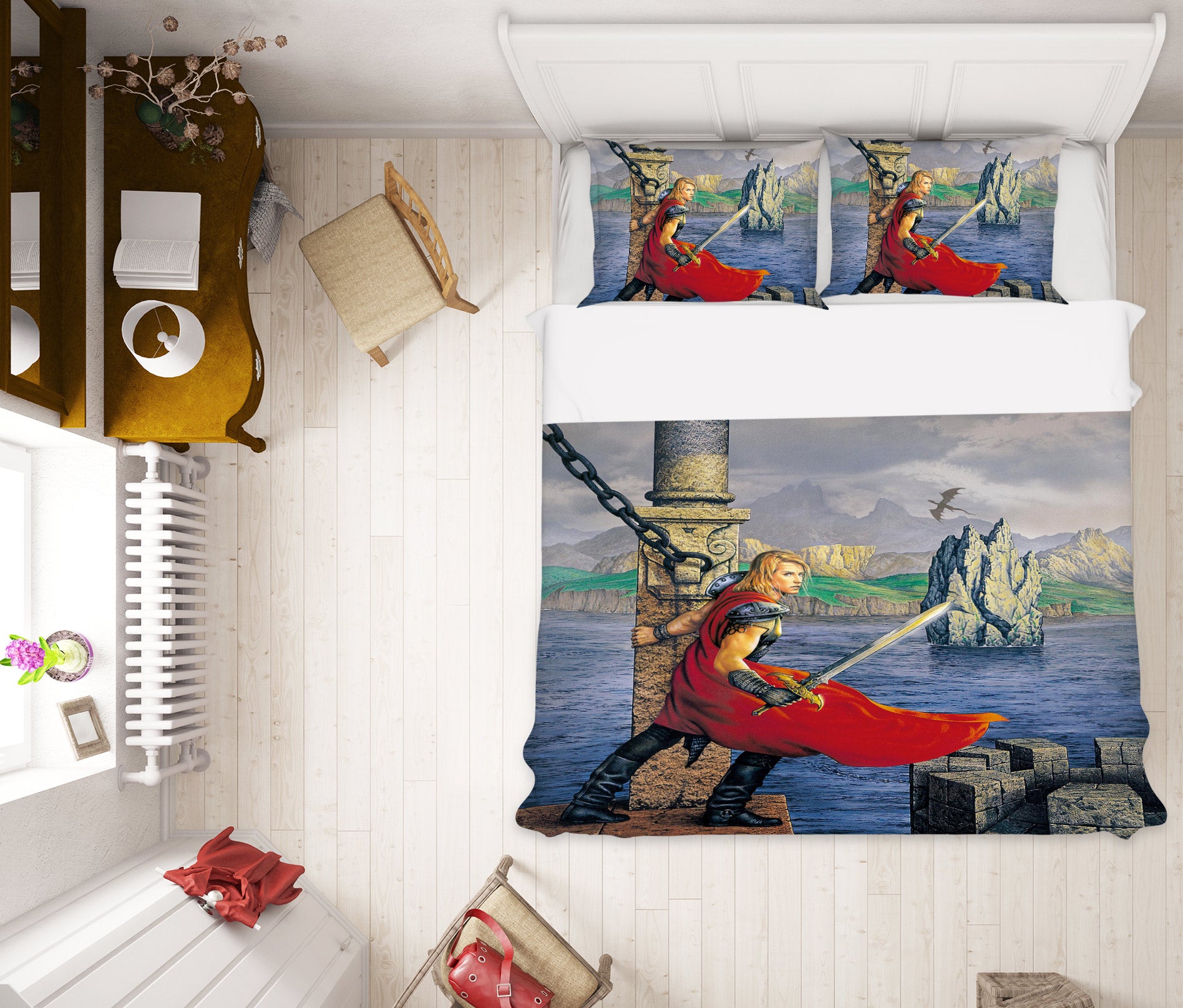 3D Soldier Sword 6185 Ciruelo Bedding Bed Pillowcases Quilt