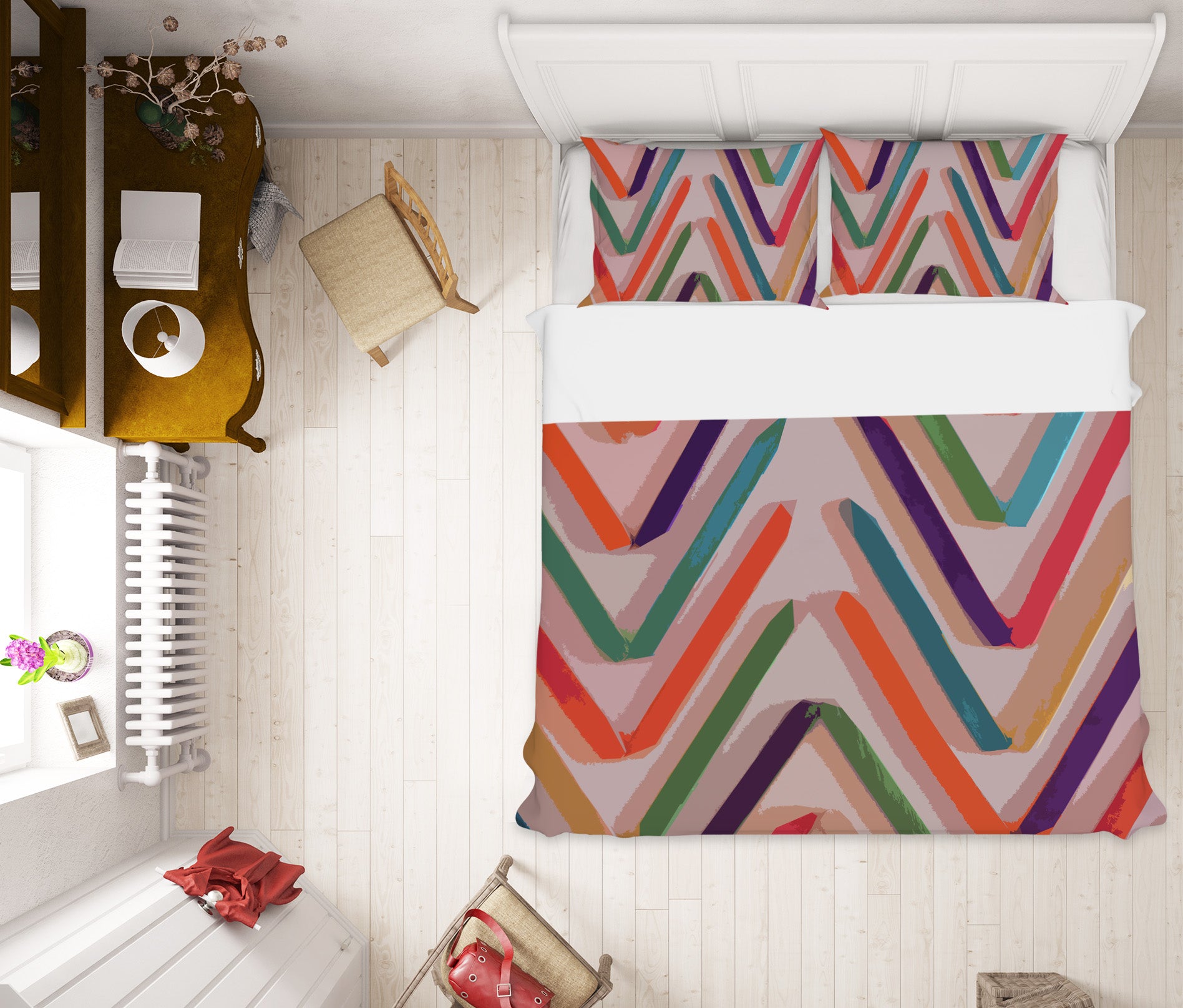 3D Wavy Lines 70191 Shandra Smith Bedding Bed Pillowcases Quilt