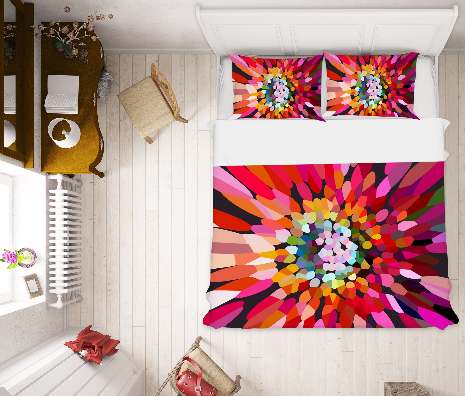 3D Pink Flower Horizontal 70176 Shandra Smith Bedding Bed Pillowcases Quilt