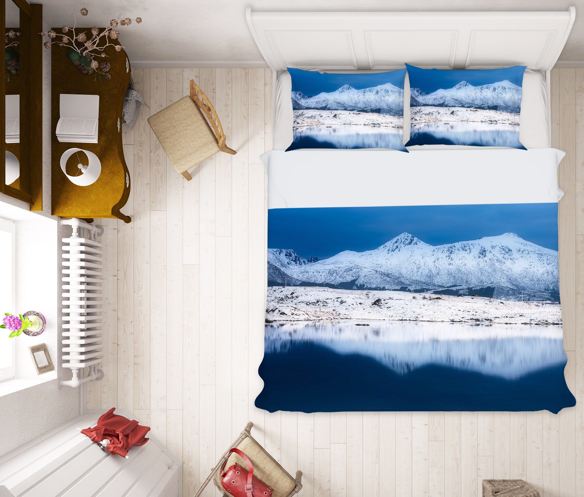 3D Snow Mountain 2160 Marco Carmassi Bedding Bed Pillowcases Quilt