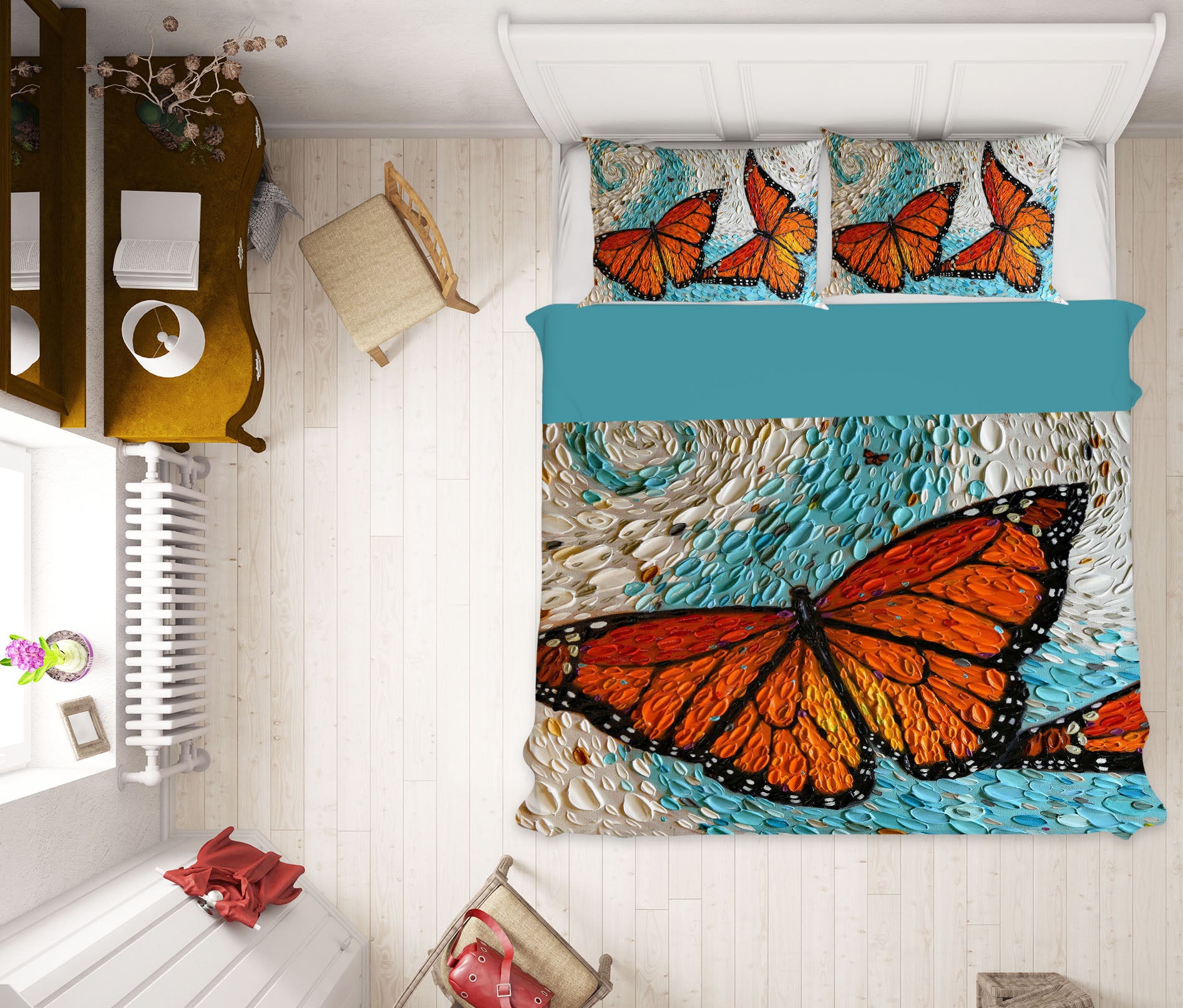 3D Butterfly 2125 Dena Tollefson bedding Bed Pillowcases Quilt