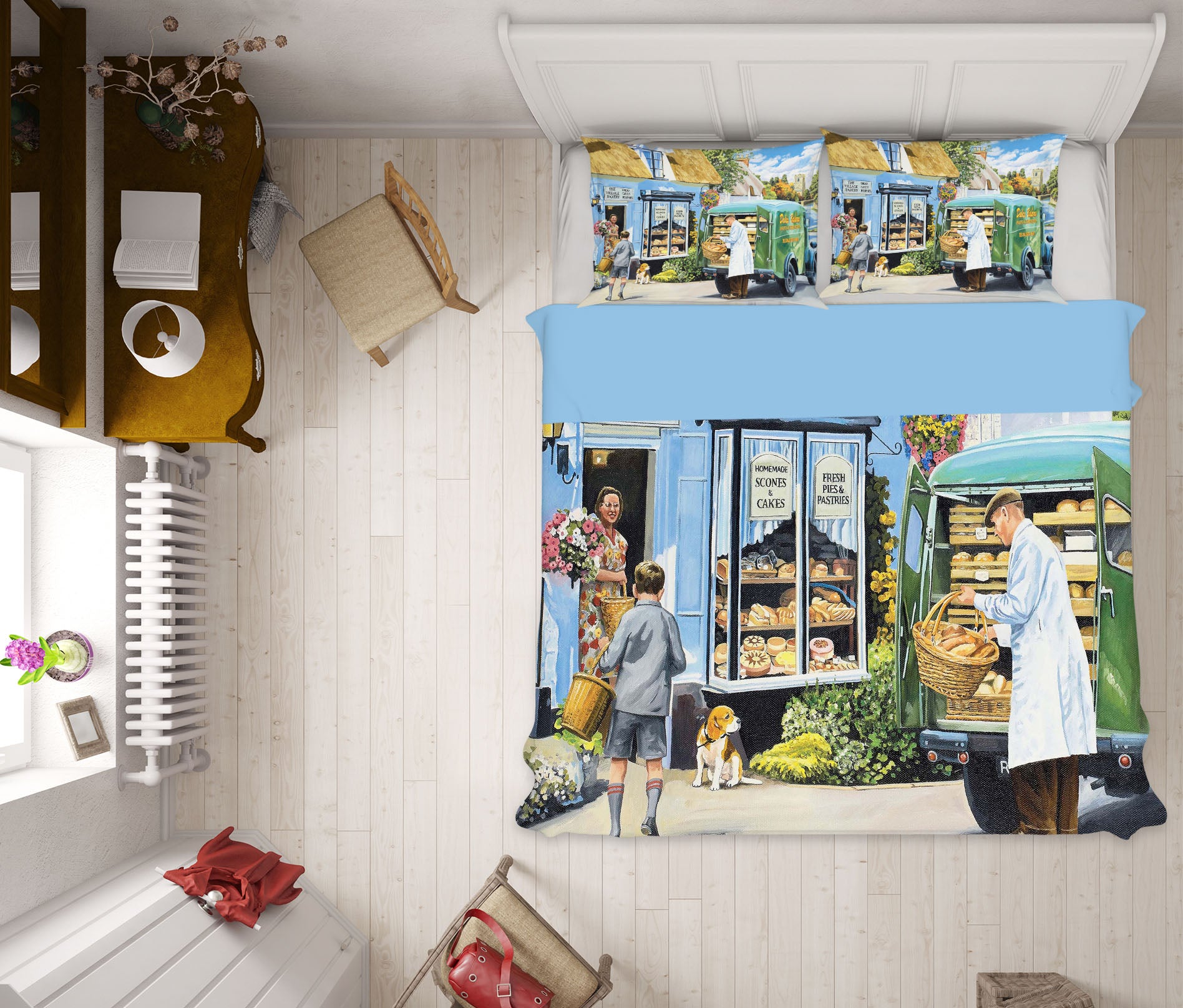 3D The Village Bakery 2071 Trevor Mitchell bedding Bed Pillowcases Quilt