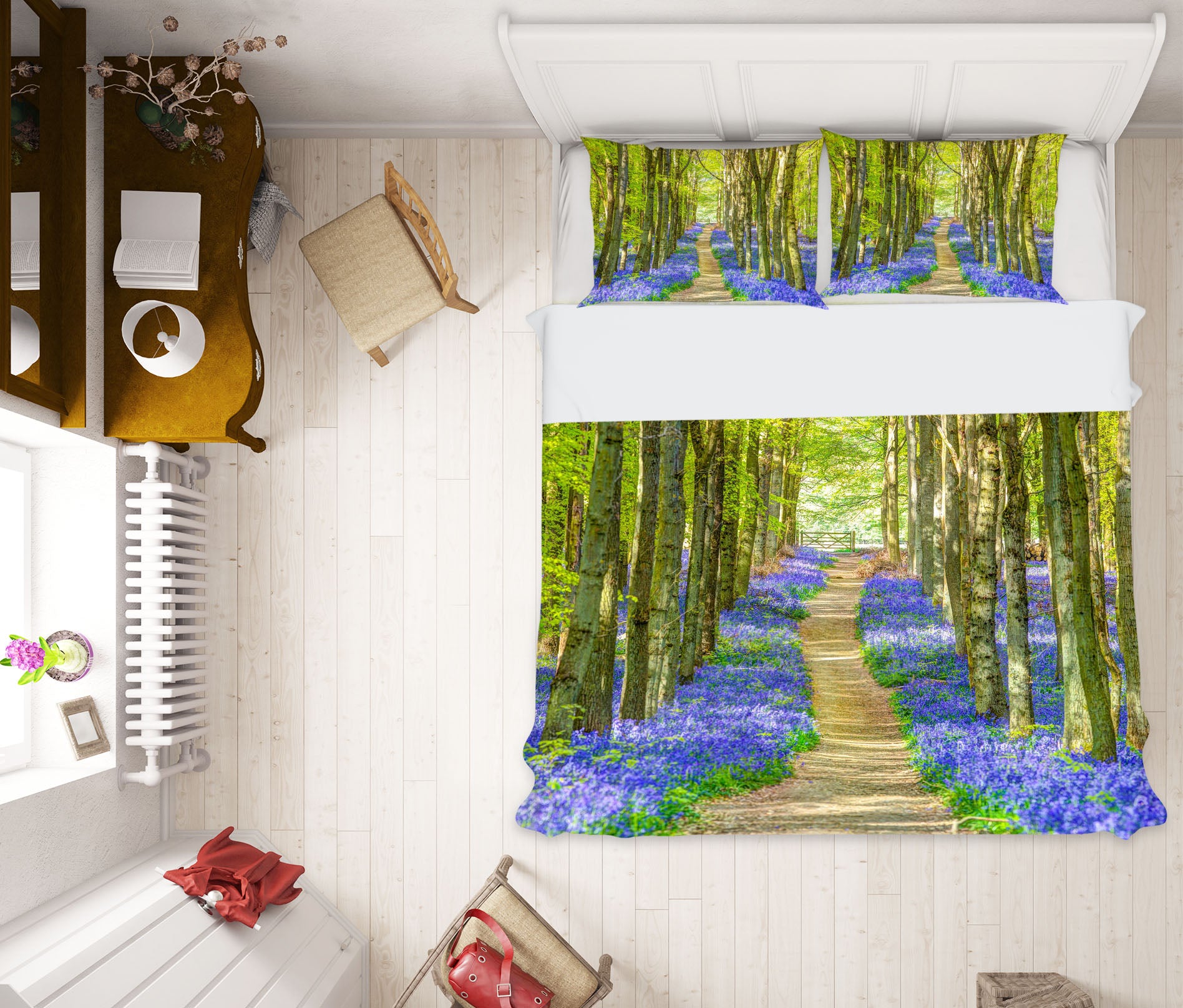 3D Tree Lined Road 2016 Assaf Frank Bedding Bed Pillowcases Quilt