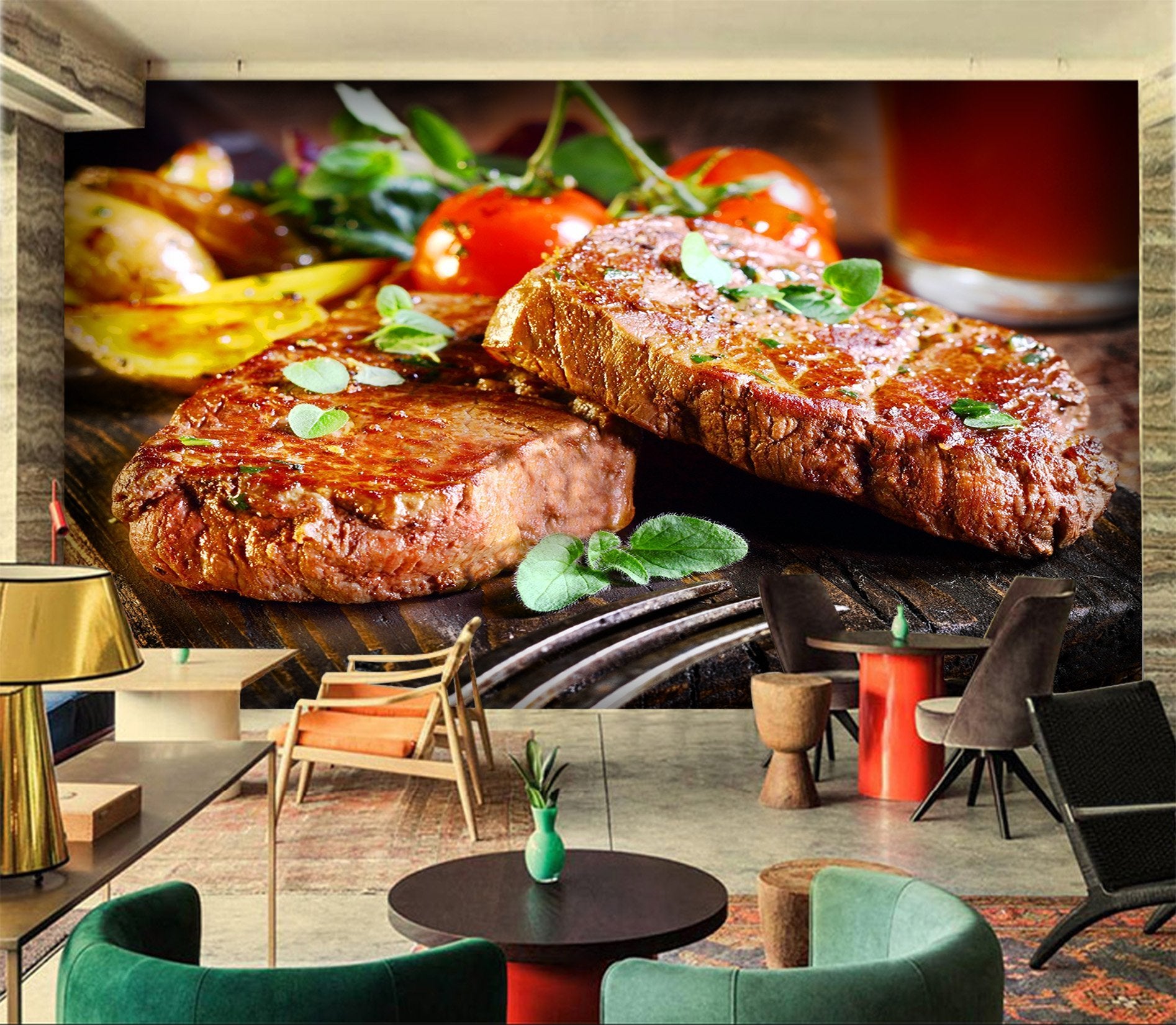 3D Delicious Steak 082 Wallpaper AJ Wallpaper