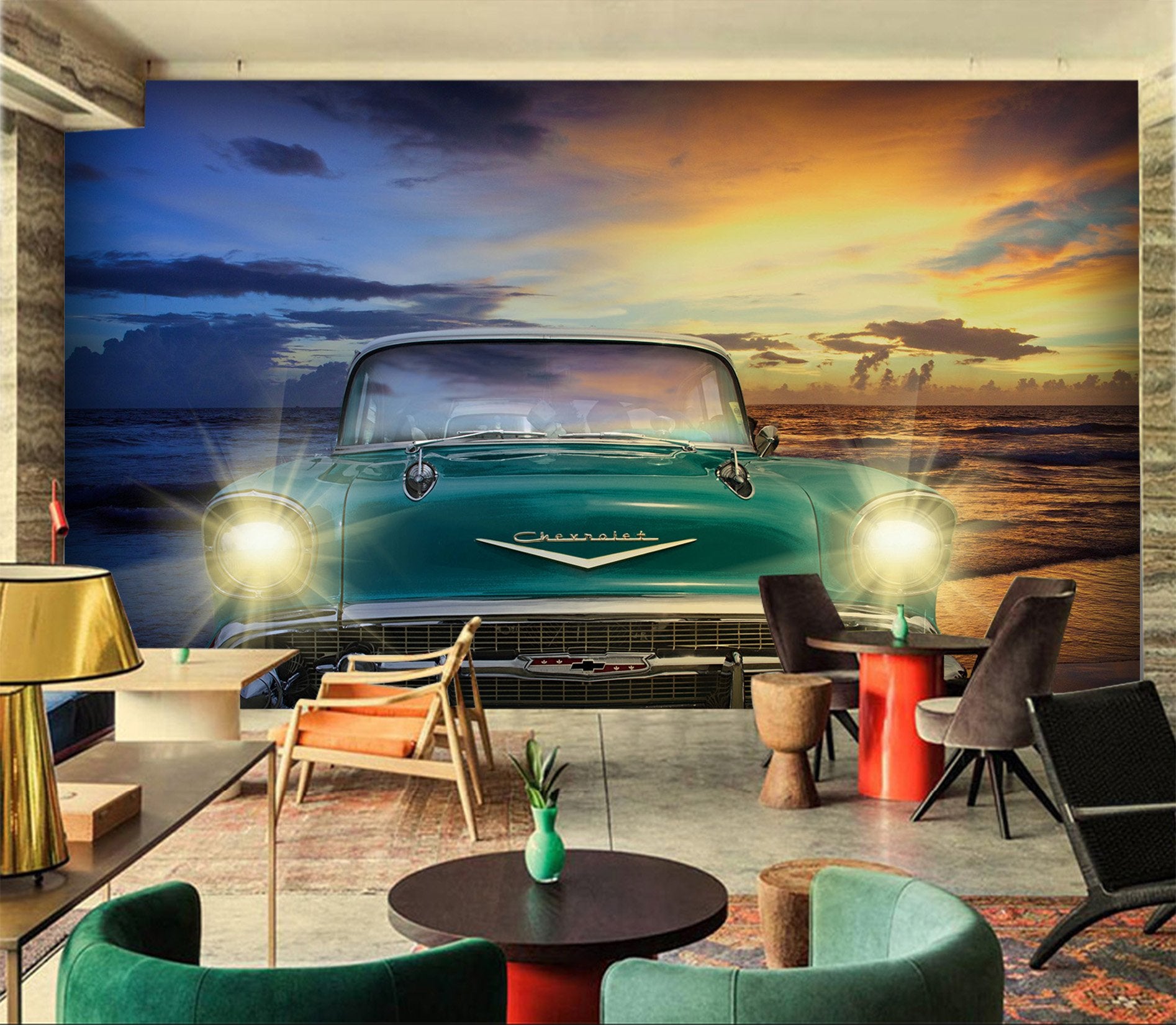 3D Classic 974 Vehicle Wall Murals Wallpaper AJ Wallpaper 2