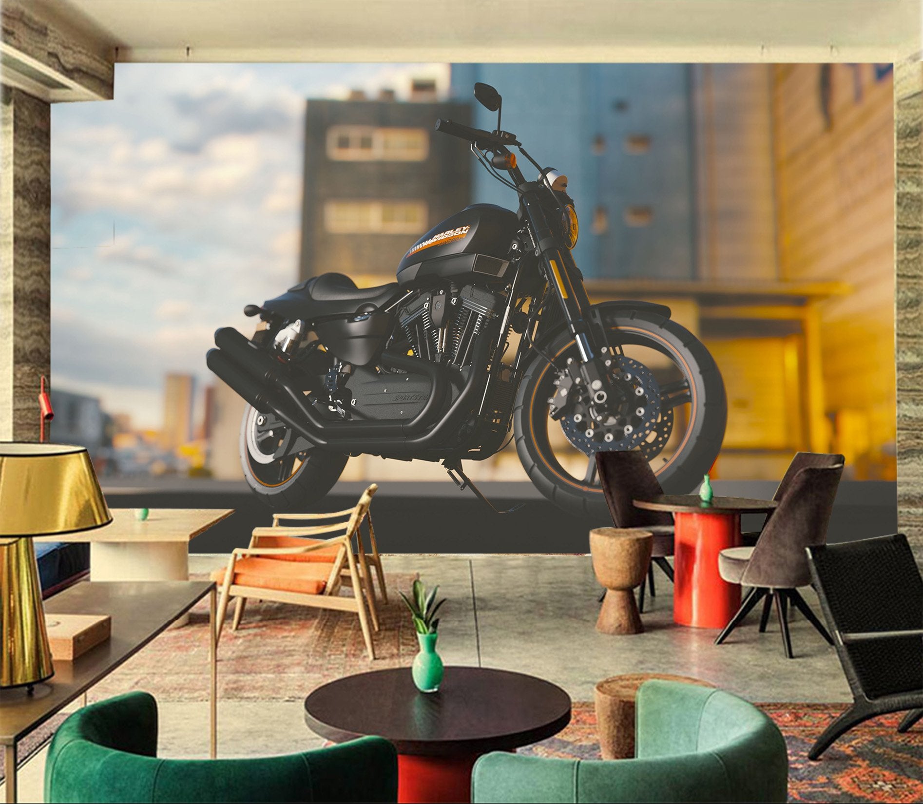 3D Bike 924 Vehicle Wall Murals Wallpaper AJ Wallpaper 2