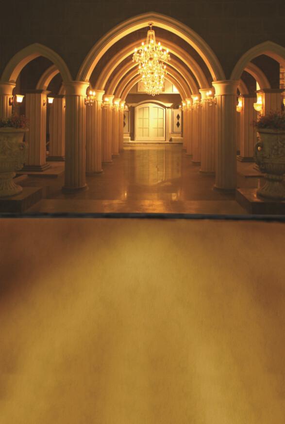 Golden Corridor Wallpaper AJ Wallpaper