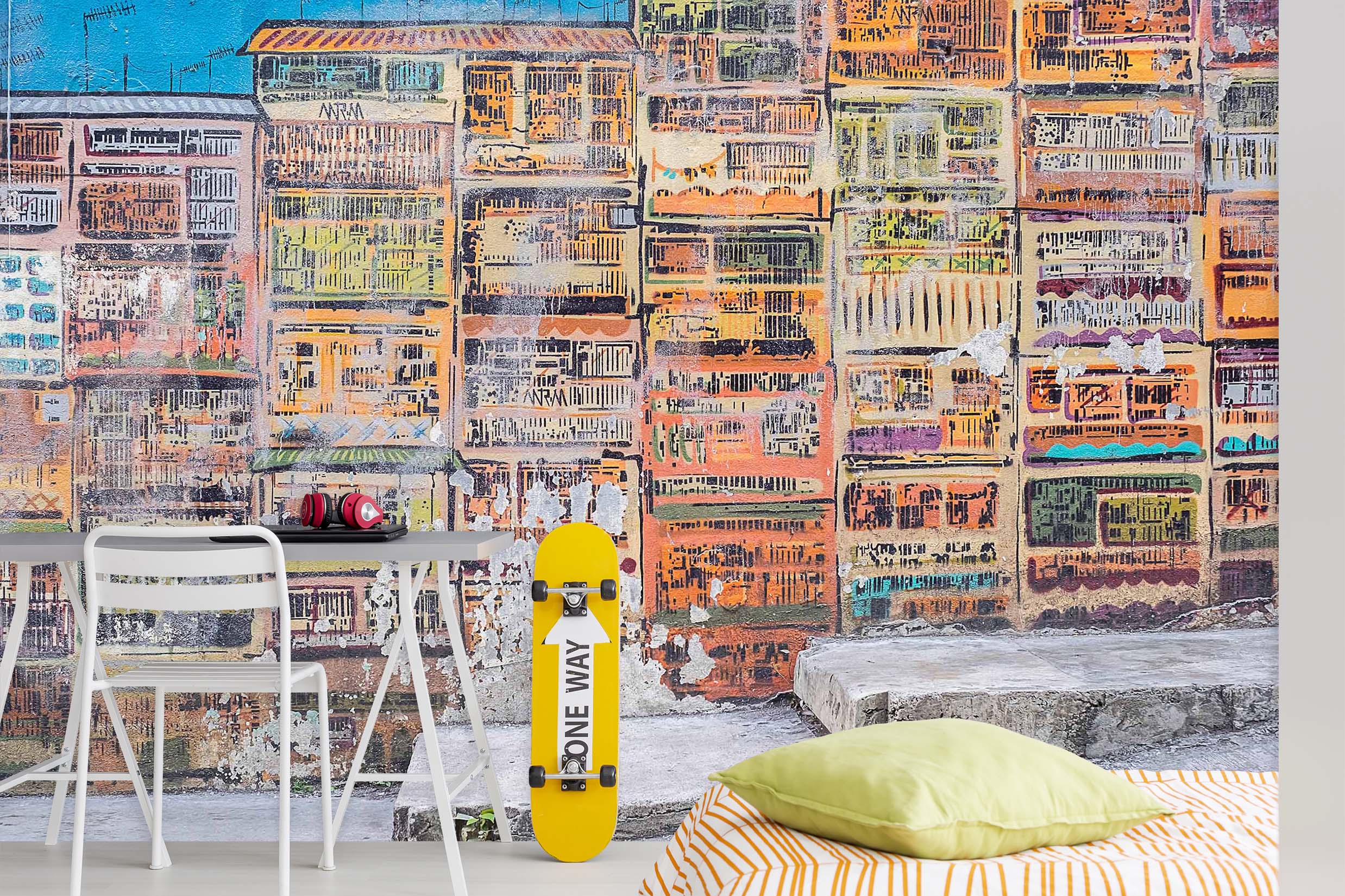 3D Color House Sticker 86 Wall Murals