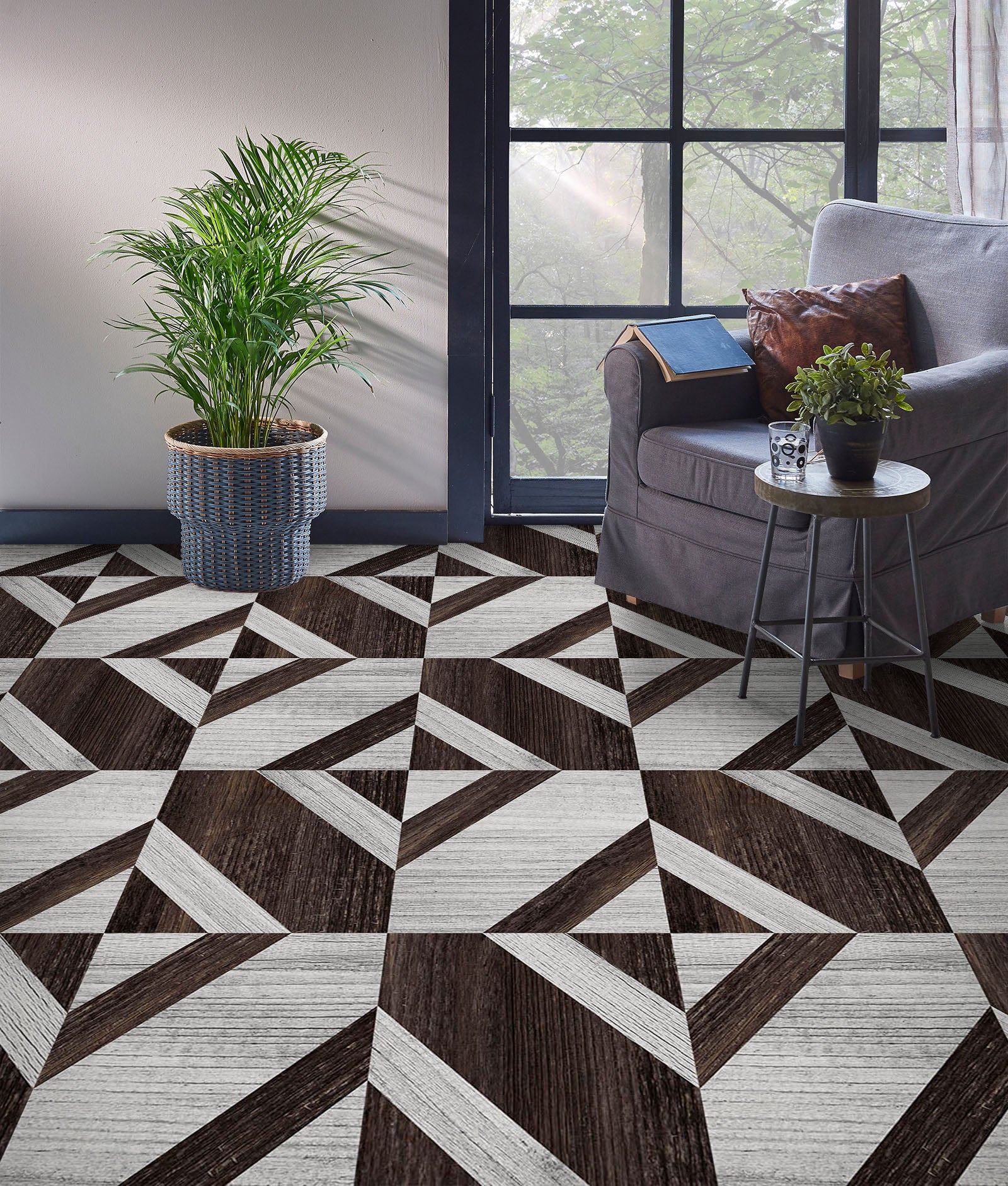 3D Elegant Two Colors 757 Floor Mural Wallpaper Murals Rug & Mat Print Epoxy waterproof bath floor