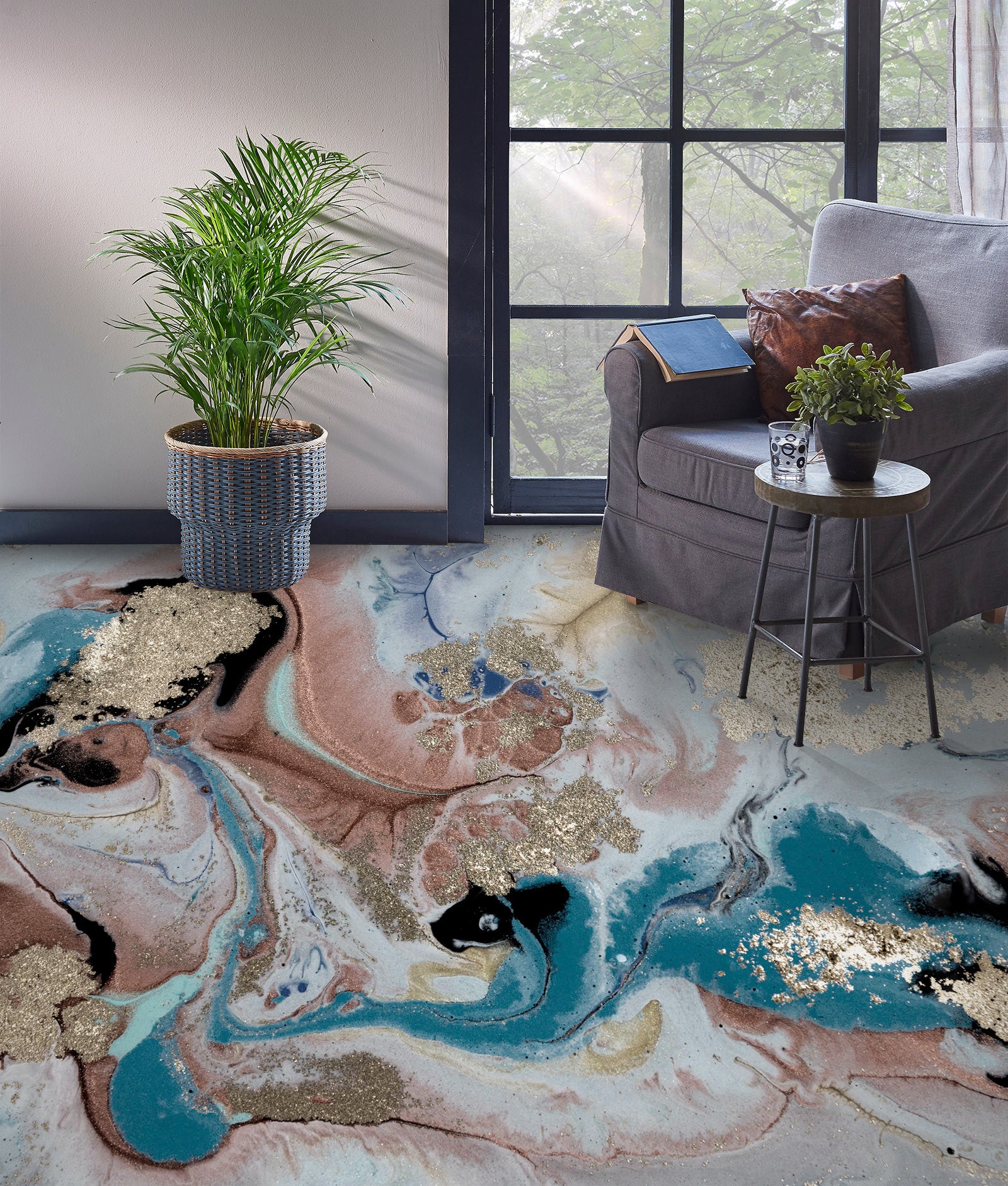 3D Gorgeous Texture Record 1119 Floor Mural Wallpaper Murals Self-Adhesive Removable Print Epoxy