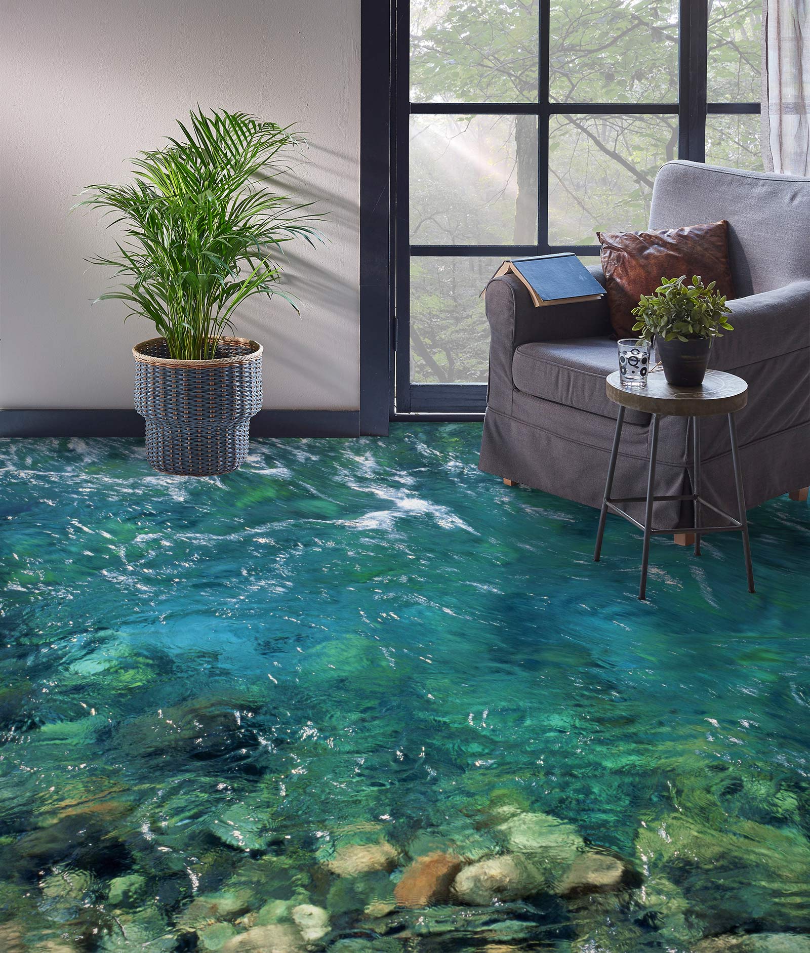 3D Rich Summer Sea 1387 Floor Mural