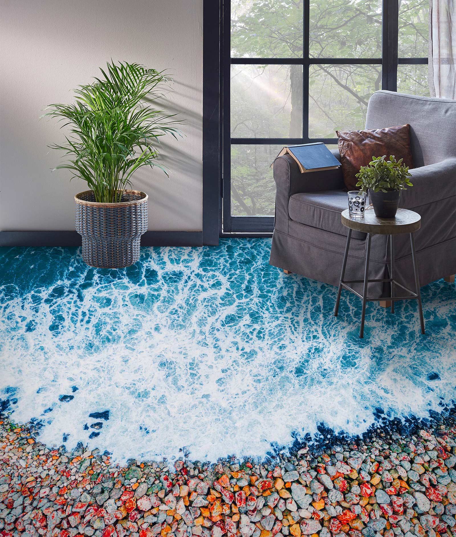 3D Colored Little Stones 470 Floor Mural Wallpaper Murals Rug & Mat Print Epoxy waterproof bath floor
