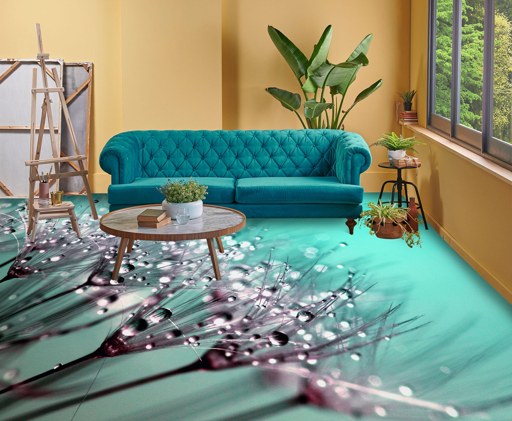 3D Water Drop Art 1284 Floor Mural Wallpaper Murals Self-Adhesive Removable Print Epoxy