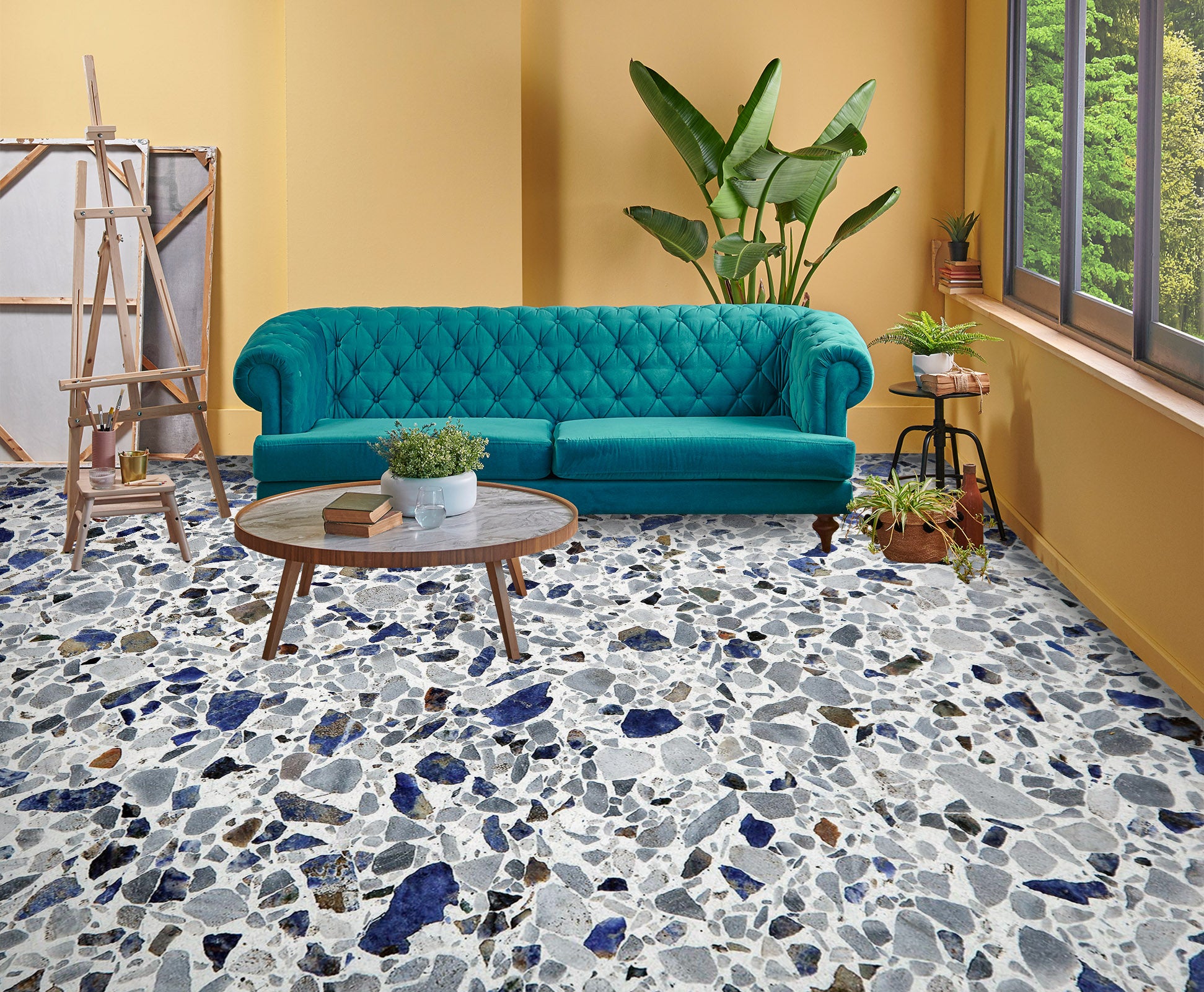 3D Artistic Elegance 979 Floor Mural Wallpaper Murals Self-Adhesive Removable Print Epoxy