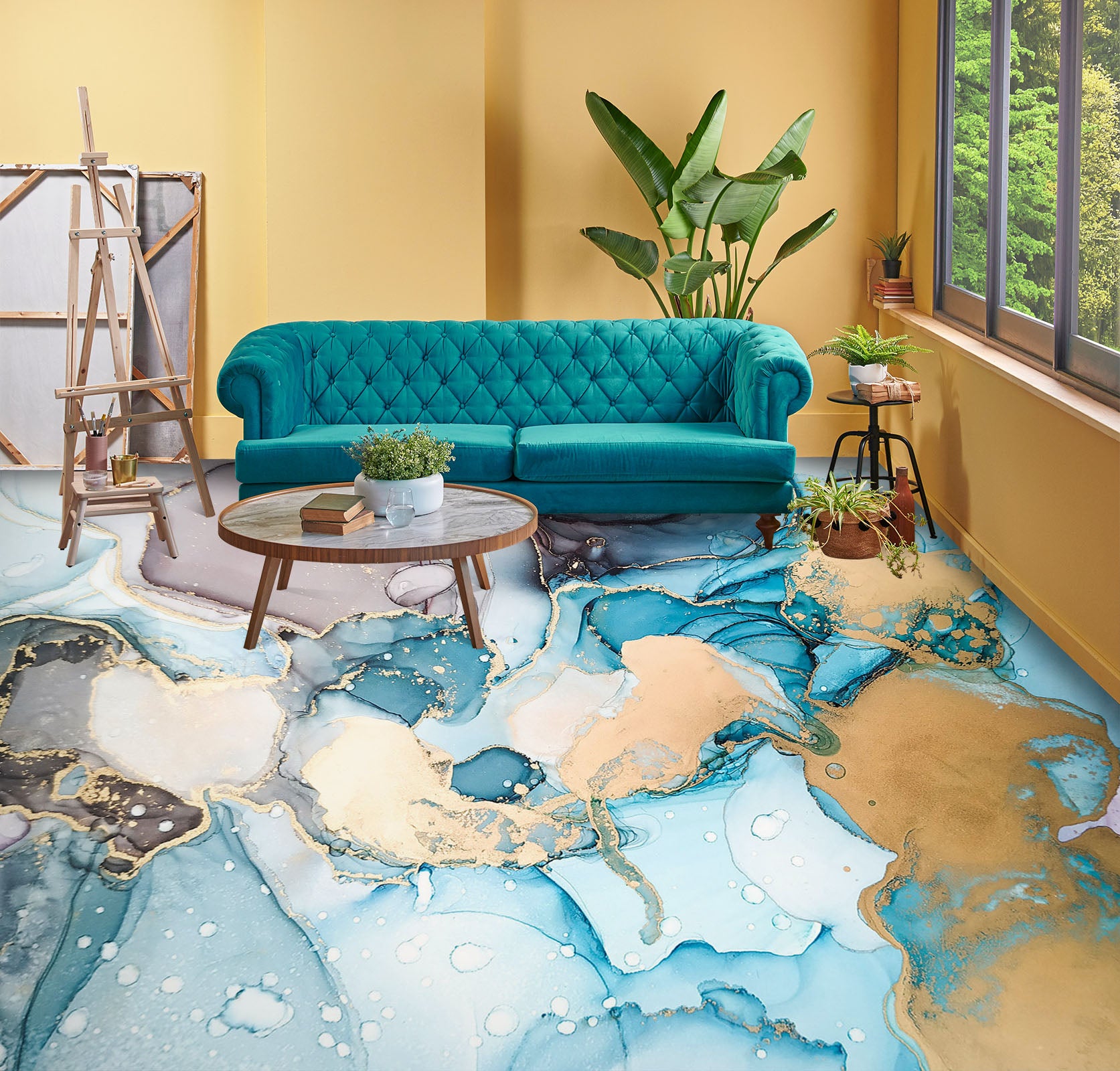 3D Dreamy Dazzling 776 Floor Mural Wallpaper Murals Rug & Mat Print Epoxy waterproof bath floor