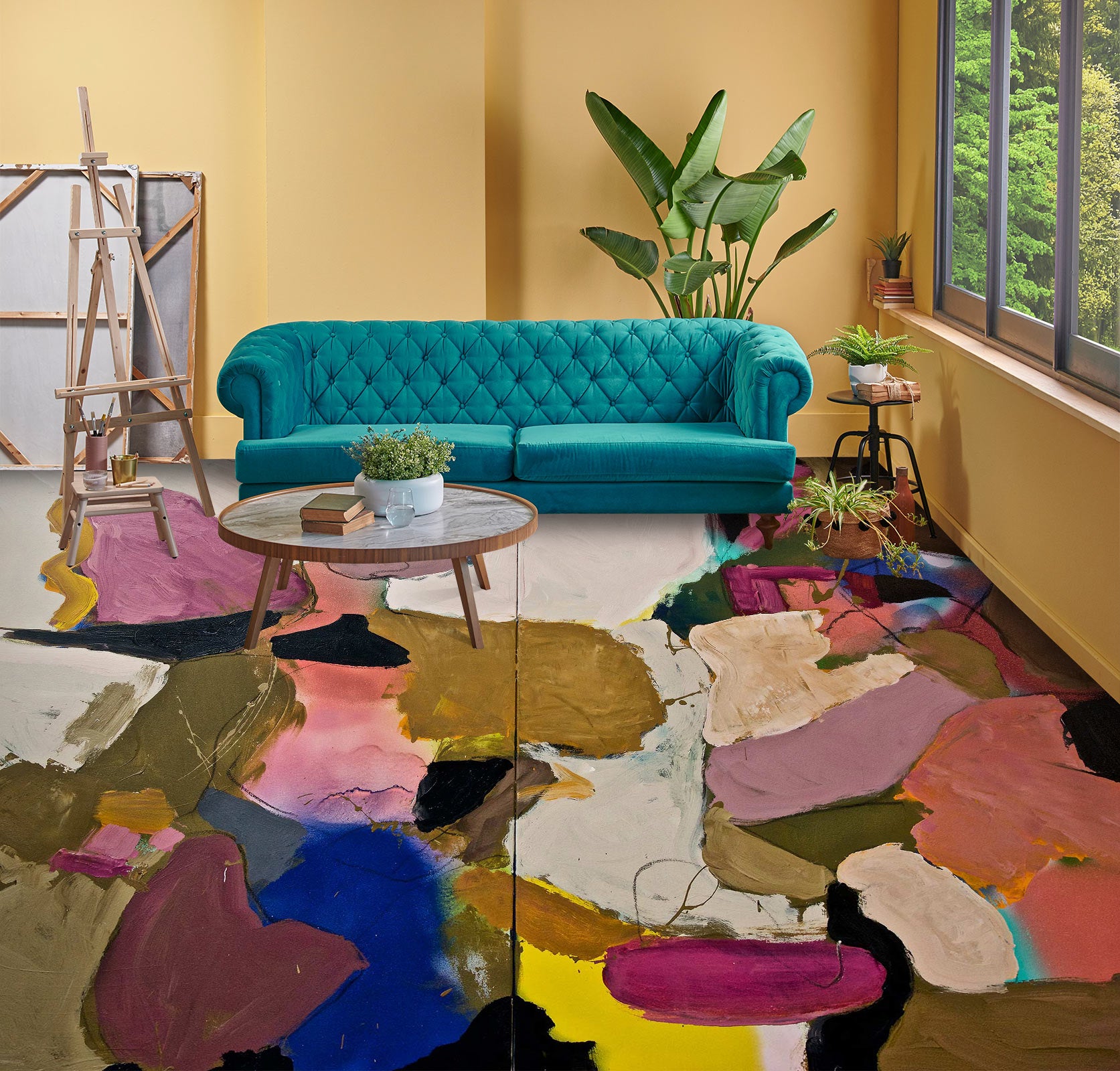 3D Color Block 9690 Allan P. Friedlander Floor Mural Wallpaper Murals Self-Adhesive Removable Print Epoxy