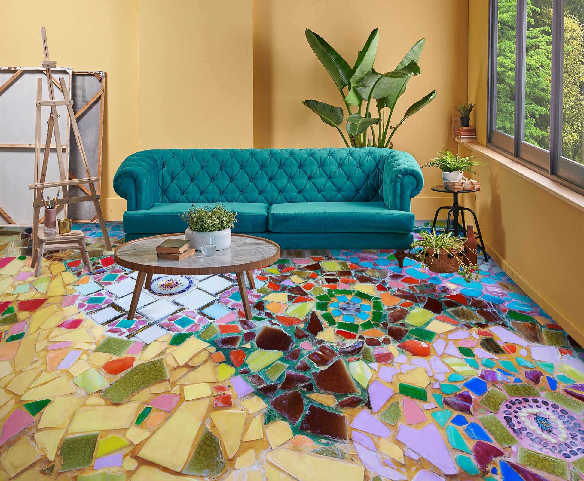 3D Colorful Fragments 936 Floor Mural Wallpaper Murals Rug & Mat Print Epoxy waterproof bath floor